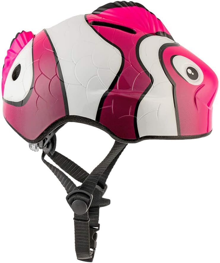 Crazy Safety Green Chameleon Childrens Bike Helmet | Cycle helmet for children aged 2-7 years for bikes, skateboards, balance bikes, scooters, skates Lightweight and adjustable animal helmet