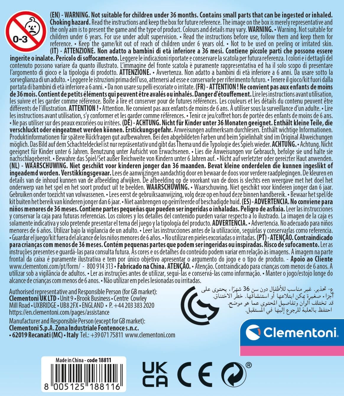 Clementoni - Crazy Chic-Lovely Nail Polishes: Panther & Fuchs Set, 2 kleurrijke nagellak voor meisjes 6 jaar, nageldecoratie, niet giftig, op waterbasis, verwijderbaar zonder aceton, meerkleurig