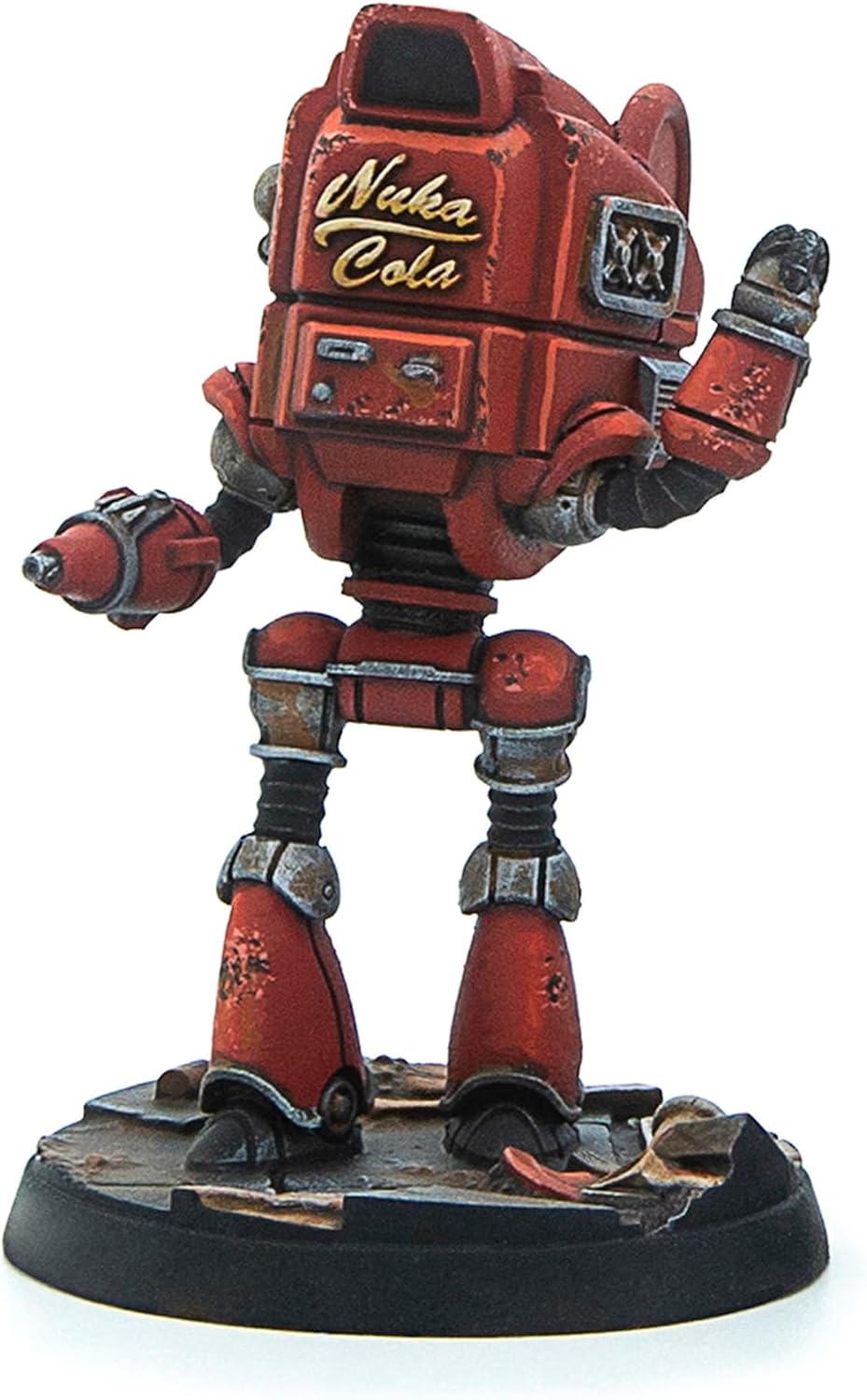 Modiphius Entertainment: Fallout: Wasteland Warfare - Robots: Starlight Theatre Staff -3 Figures, 32mm Unpainted Resin RPG Miniatures, Nuka World Wave