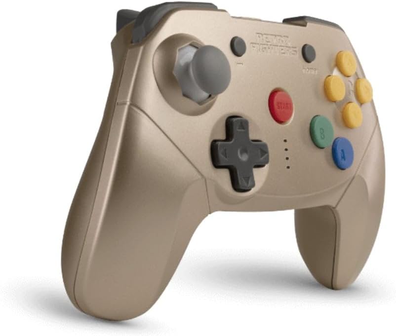 Retro Fighters Brawler64 Nintendo Switch Wireless Bluetooth NSO Edition Gold