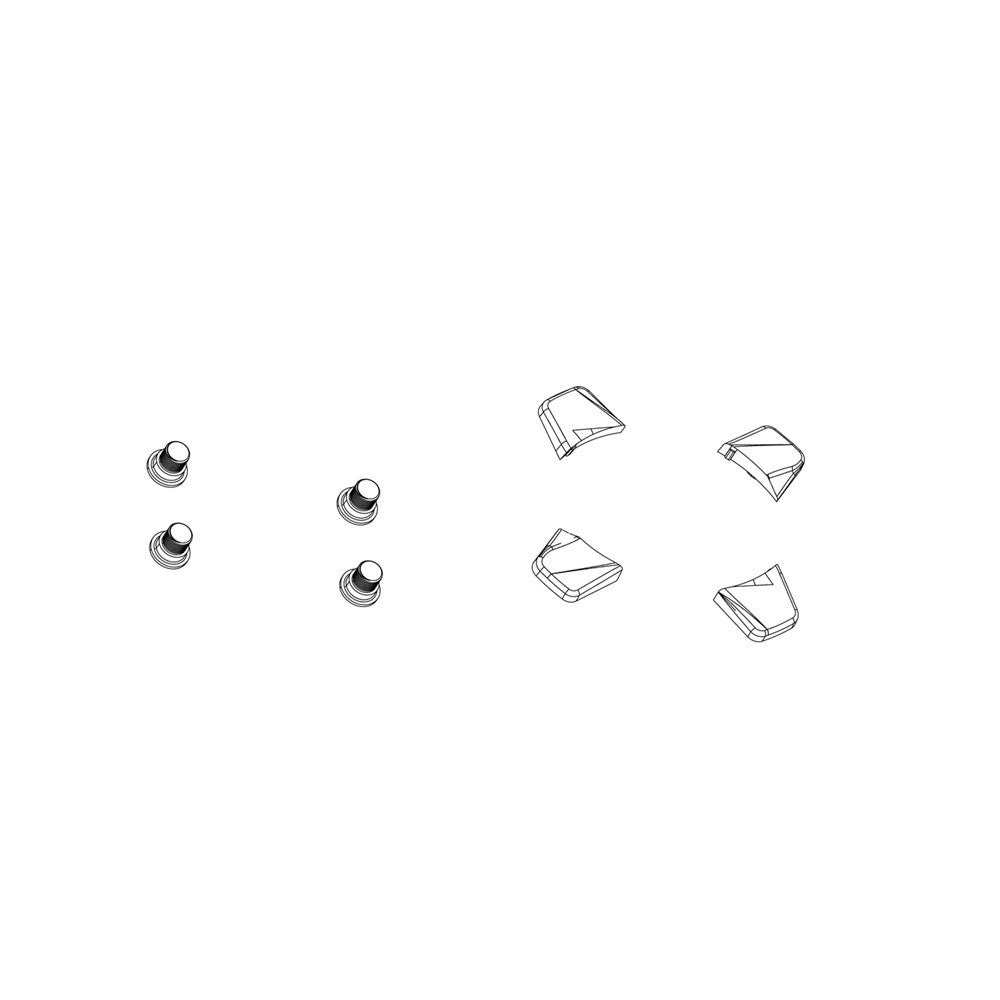 Truvativ Spare Crank Chainring Bolt Kit 5-Arm Single Steel Including Spacers Black