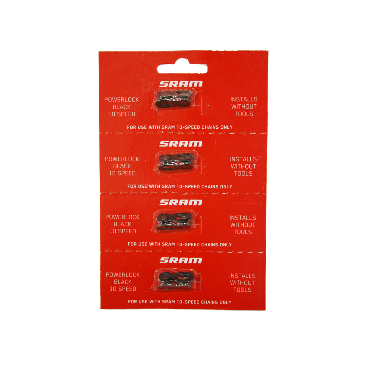 SRAM Powerlock Black 10 Speed (4Pcs) 10 Speed