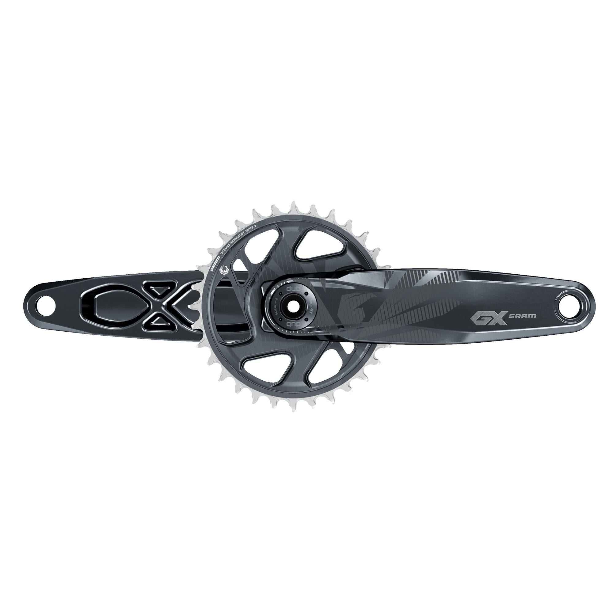 SRAM Crank GX Eagle Boost 148 Dub 12S With Direct Mount 32T X-Sync 2 Chainring (Dub Cups/Bearings Not Included) Lunar 165mm