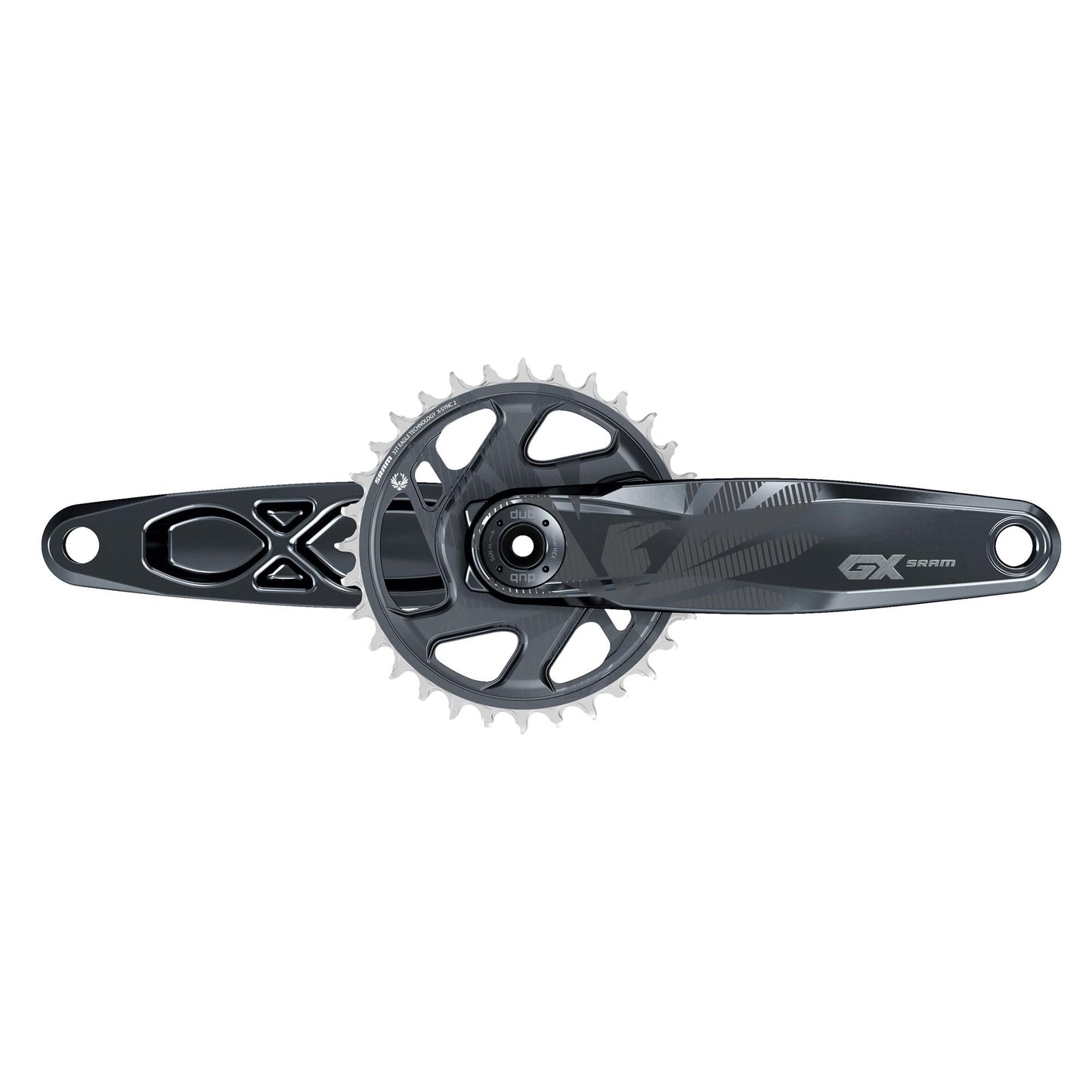 SRAM Crank GX Eagle Dub 12S With Direct Mount 32T X-Sync 2 Chainring (Dub Cups/Bearings Not Included) Lunar 175mm