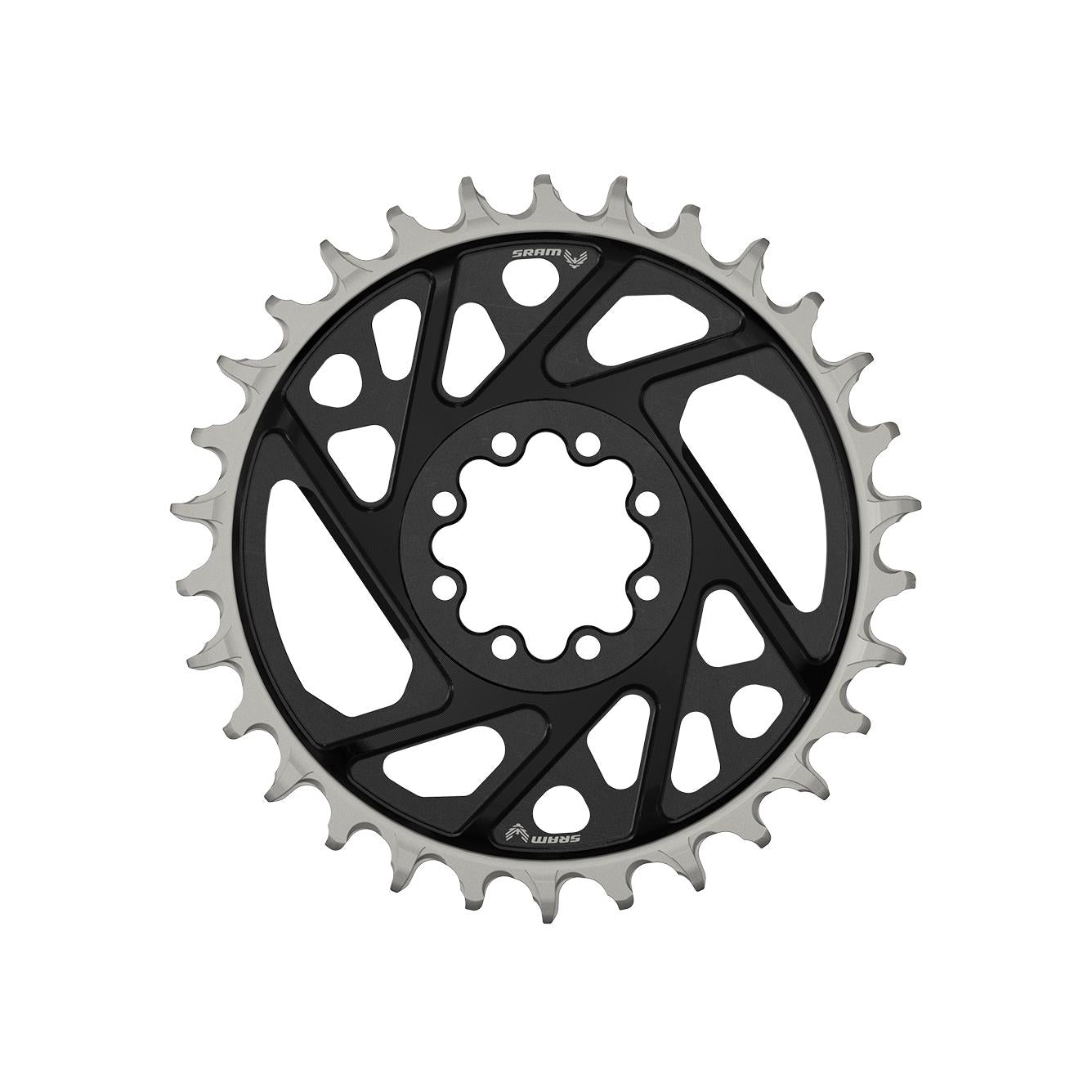 SRAM Chain Ring T-Type Direct Mount 3mm Offset Eagle (Including 8 Bolts) Xx D1 2023 Black 30T