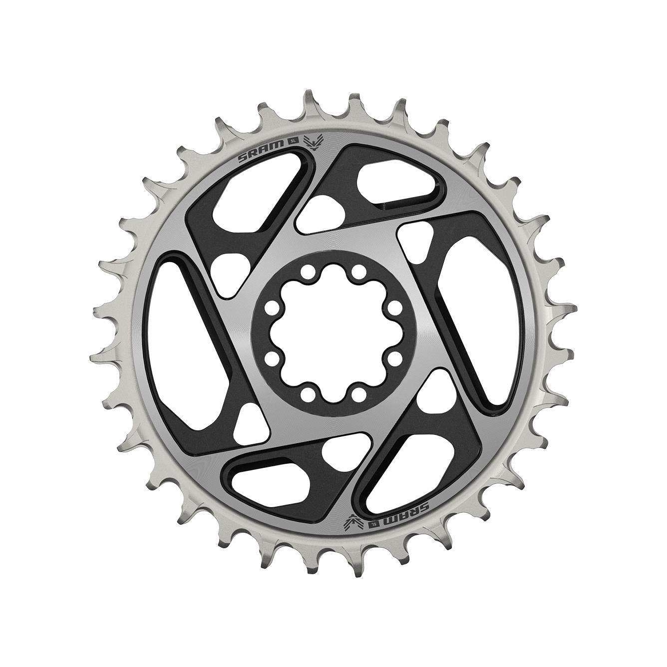SRAM Chain Ring T-Type Direct Mount 0mm Offset Eagle (Including 8 Bolts) Xxsl D1 2023 Black 34T
