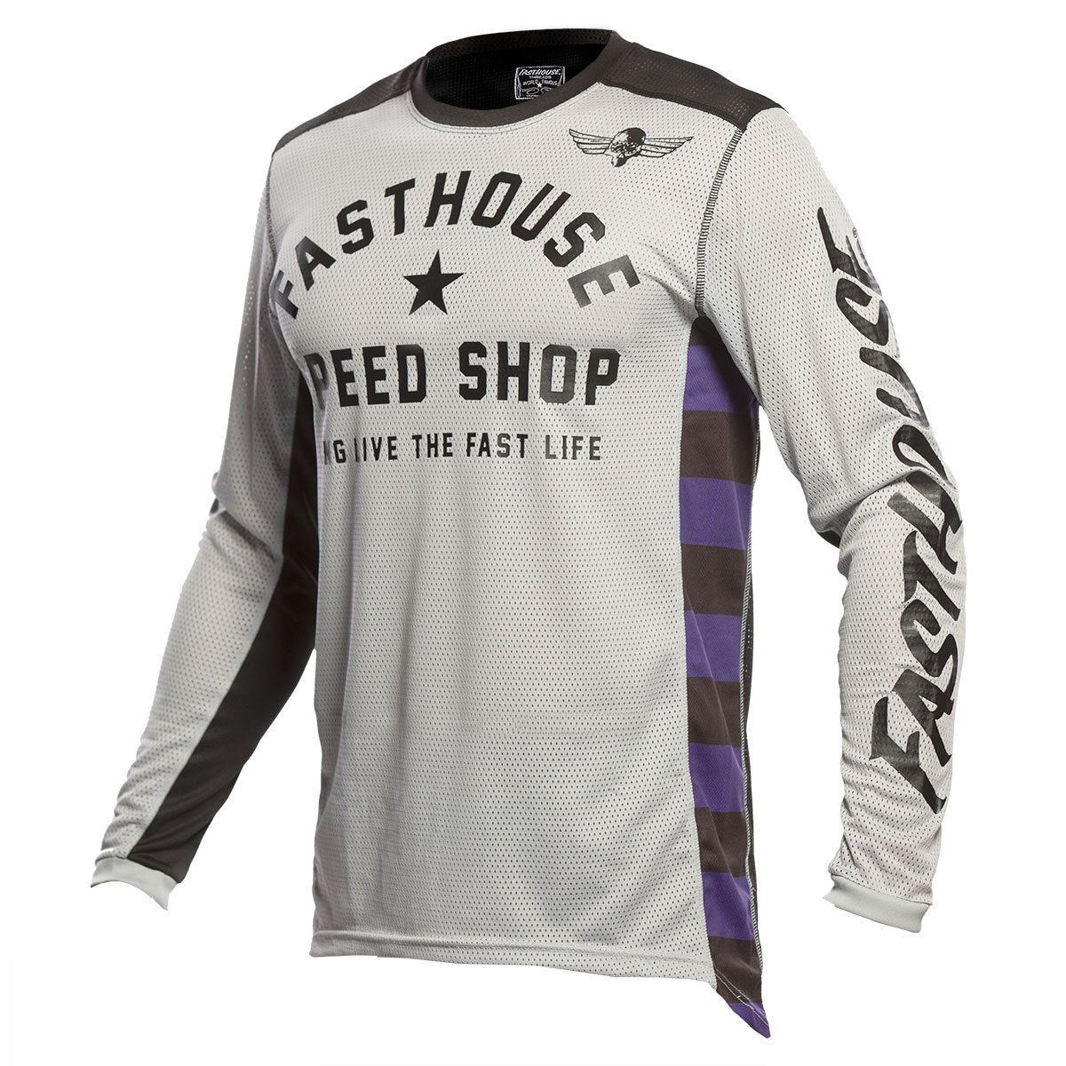 Fasthouse Original Air Cooled Long Sleeve Jersey 2021 Silver/Black XL