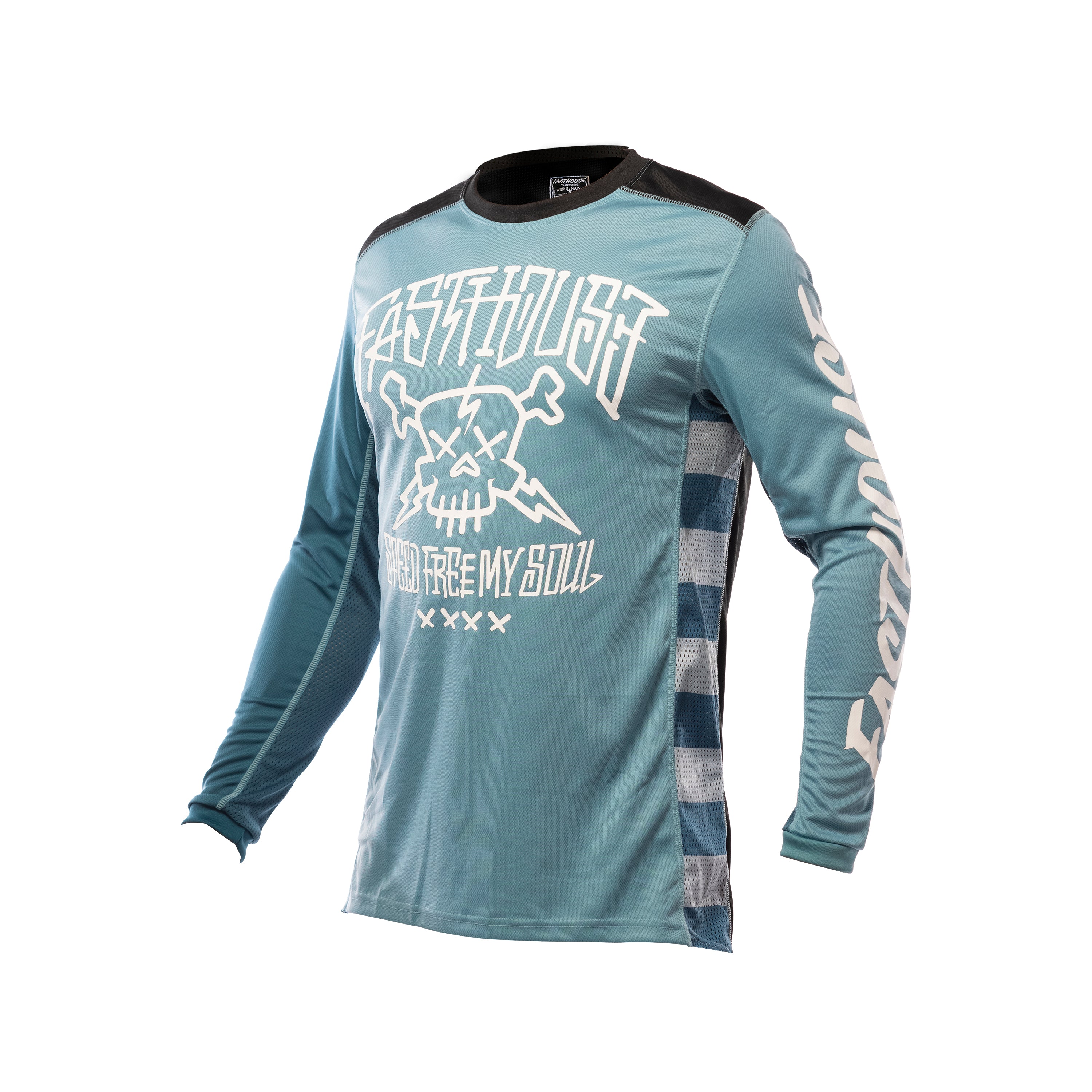 Fasthouse Youth Grindhouse Akuma Long Sleeve Jersey 2021 Indigo Yl