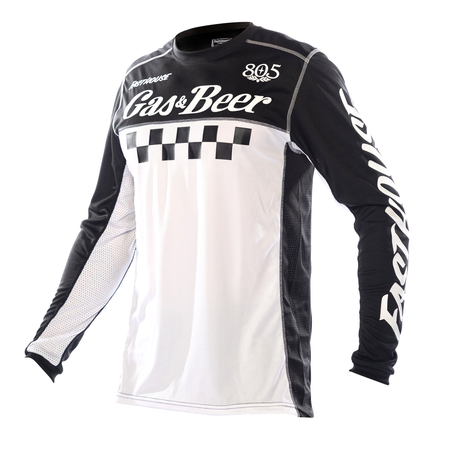 Fasthouse 805 Grindhouse Tavern Long Sleeve Jersey 2021 Black/White 2XL