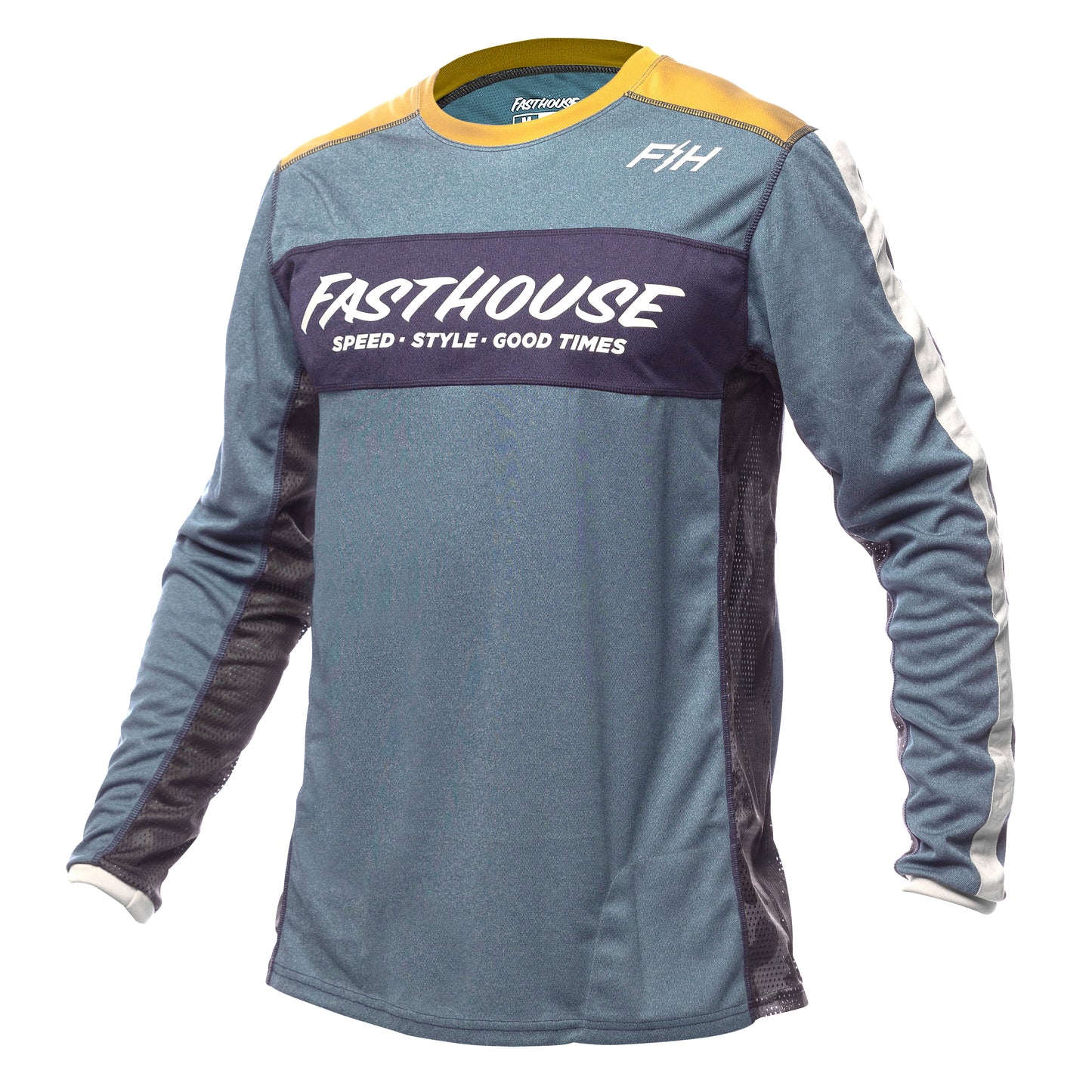 Fasthouse Classic Acadia Long Sleeve Jersey 2022 Heather Indigo S