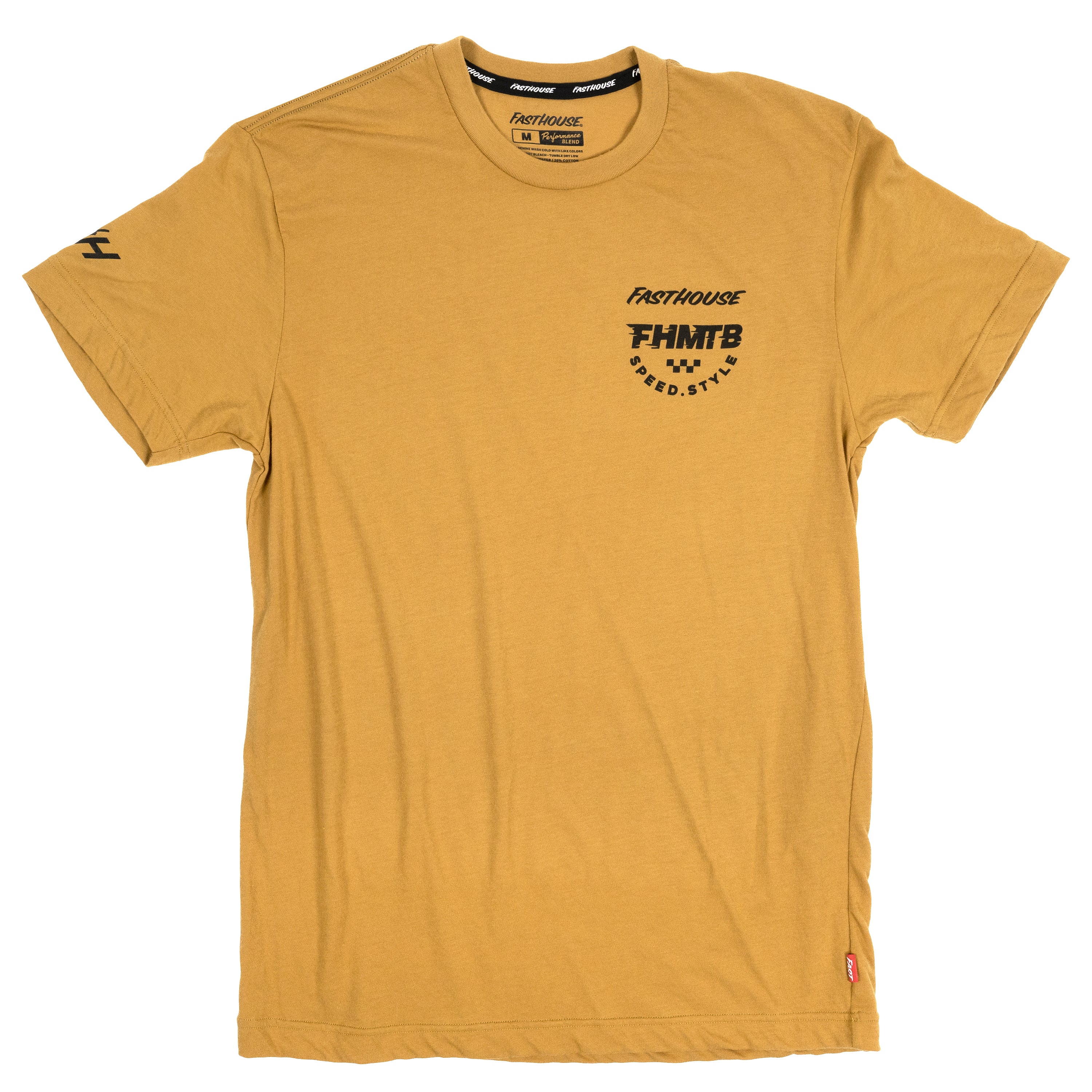 Fasthouse Hierarchy Short Sleeve Tech Tee 2022 Vintage Gold XL
