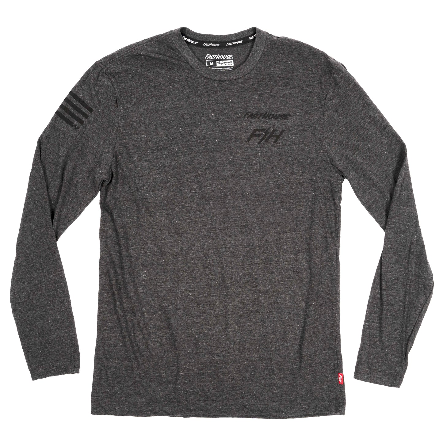 Fasthouse Blend Long Sleeve Tech Tee 2022 Heather Grey M