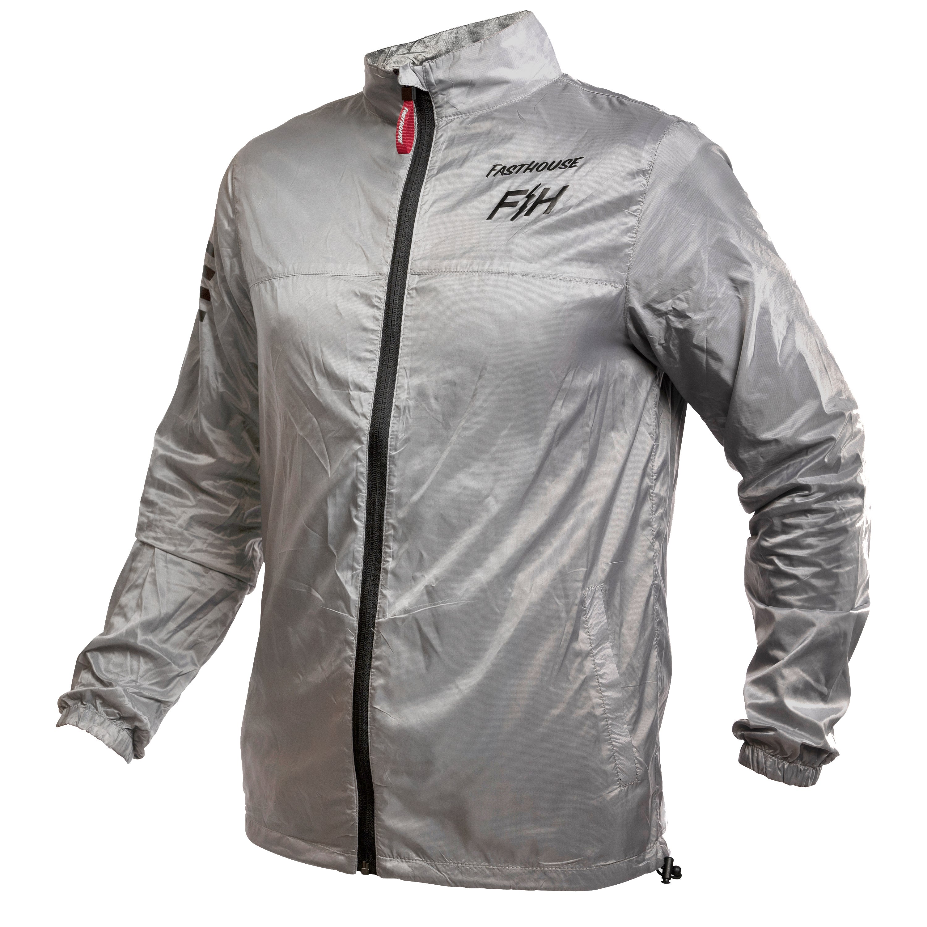 Fasthouse Tracker Packable Windbreaker 2022 Light Grey XL