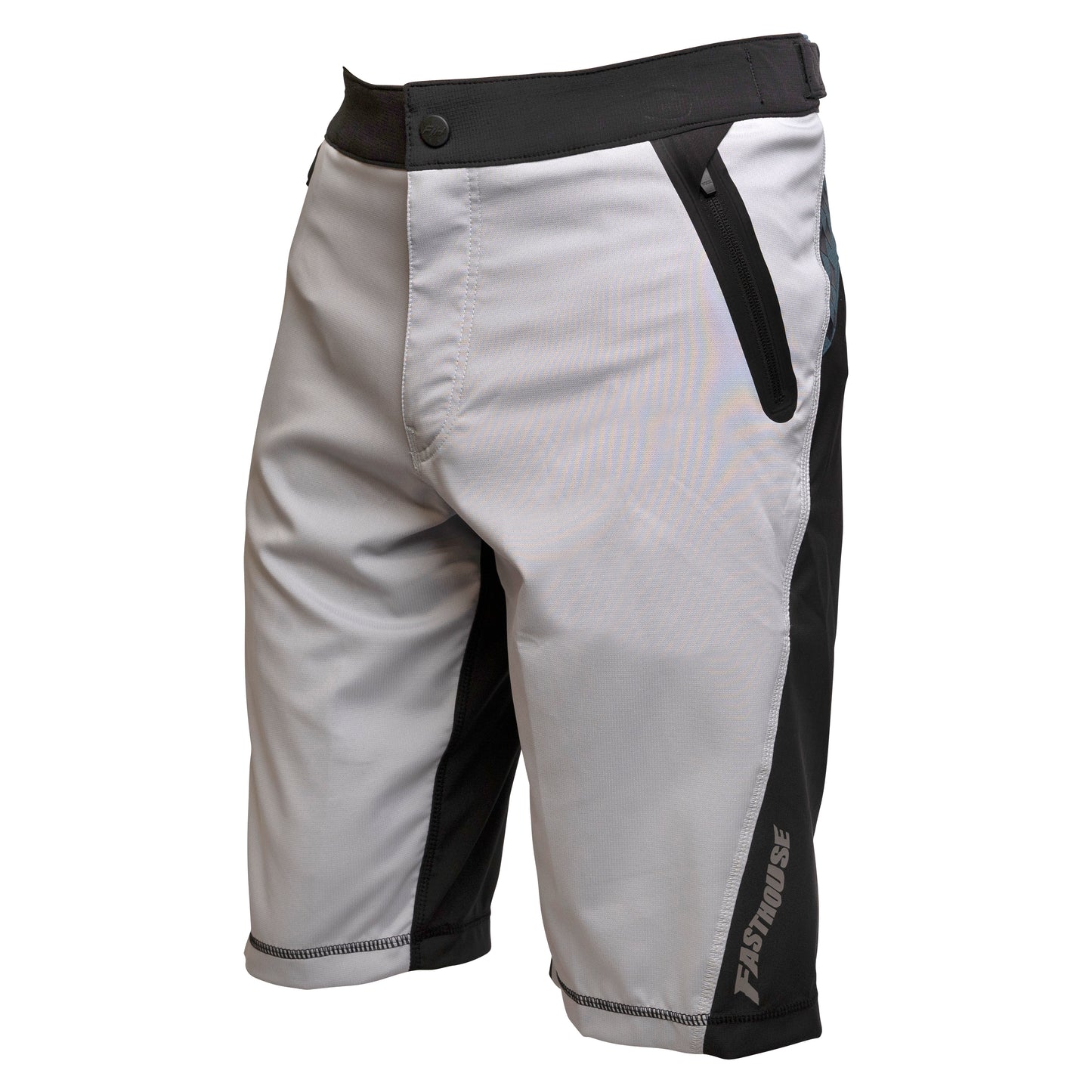 Fasthouse Youth Crossline 2.0 Velocity Shorts 2022 Silver/Black Y28