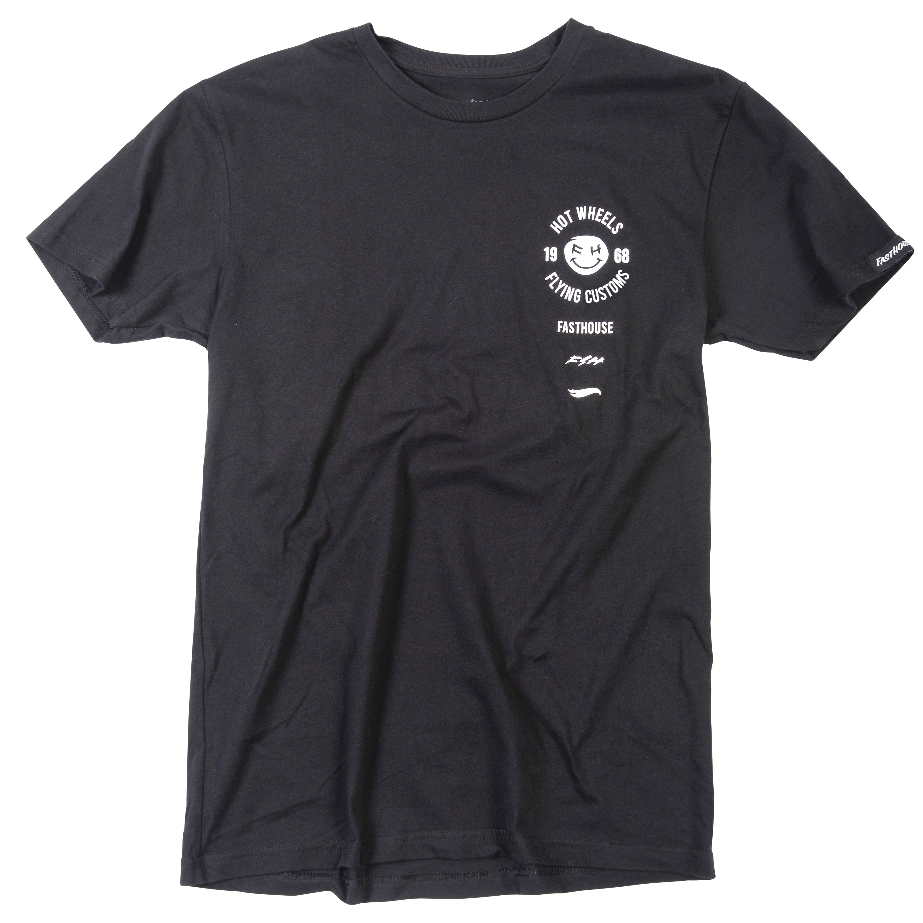 Fasthouse Stacked Hot Wheels Tee 2022 Black M