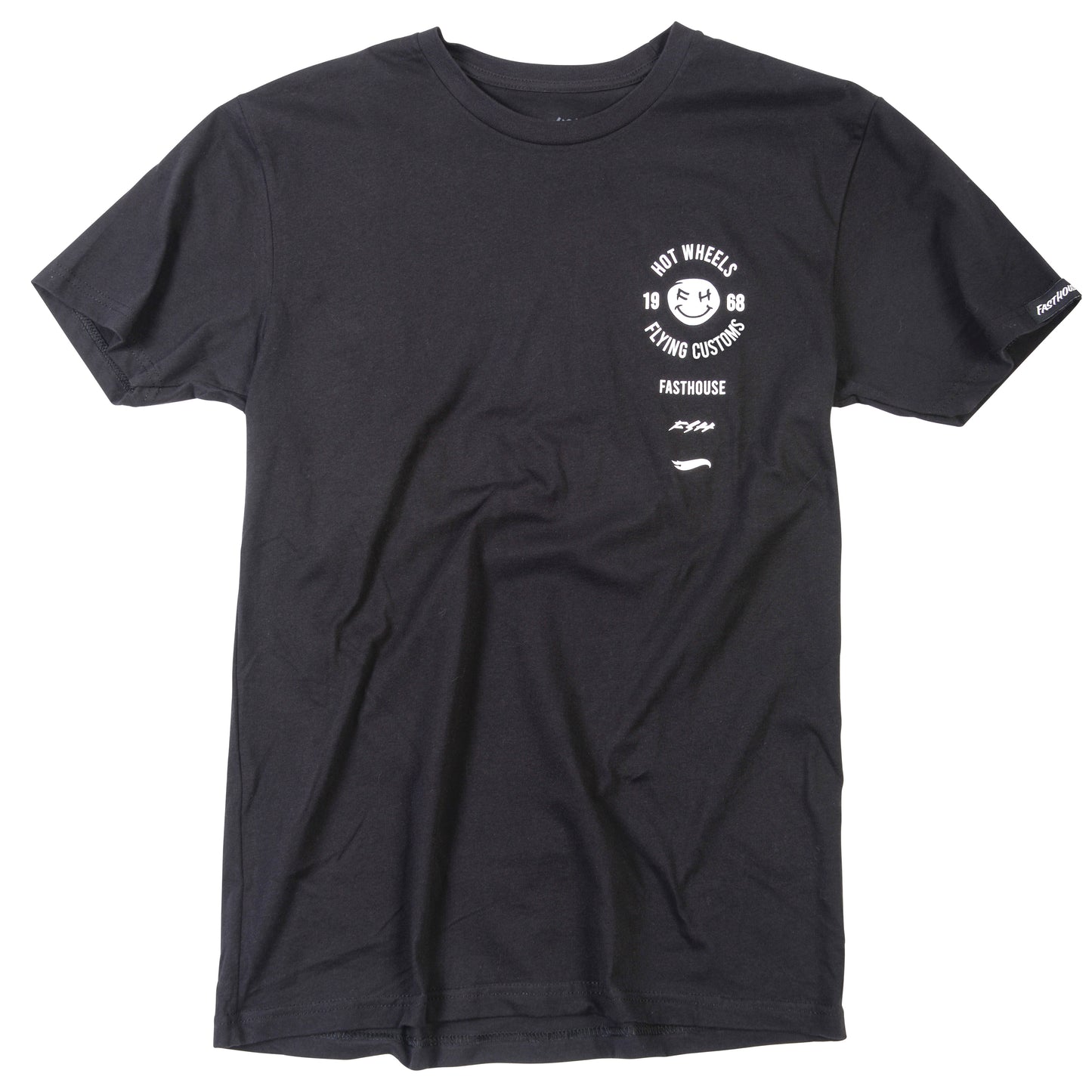 Fasthouse Stacked Hot Wheels Tee 2022 Black L