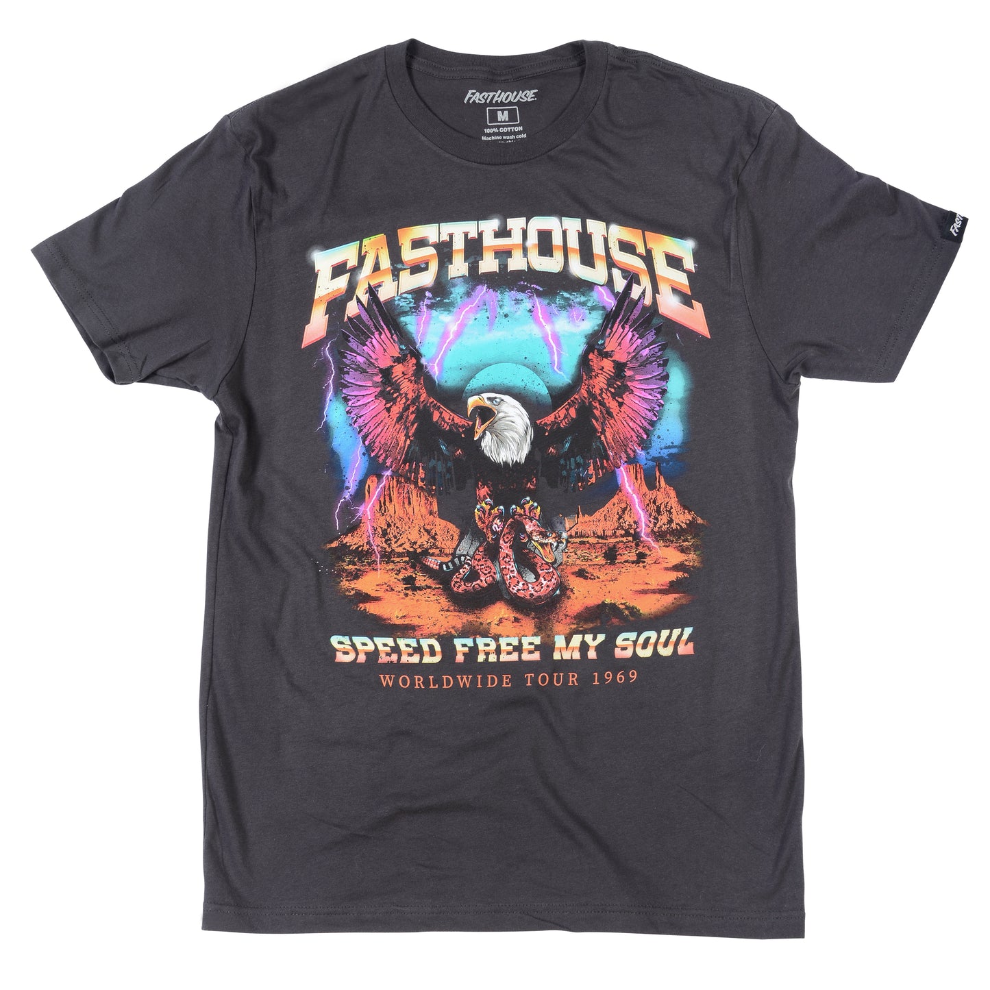 Fasthouse Tour 1969 Tee 2022 Washed Black XL