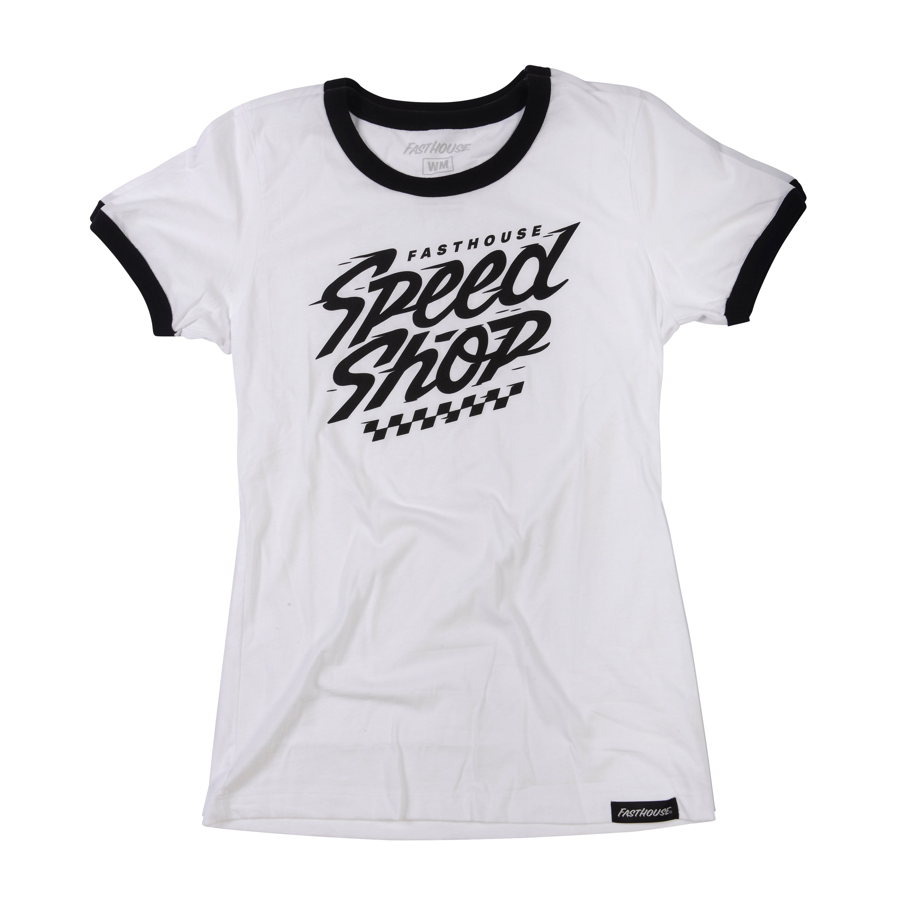 Fasthouse Women's Haste Tee 2022 White/Black Wm