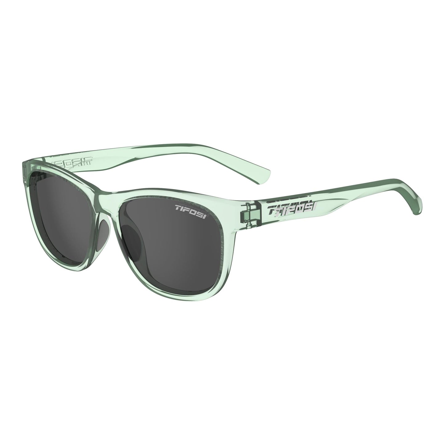 Tifosi Swank Polarised Single Lens Sunglasses 2022 Bottle Green/Smoke Polarized