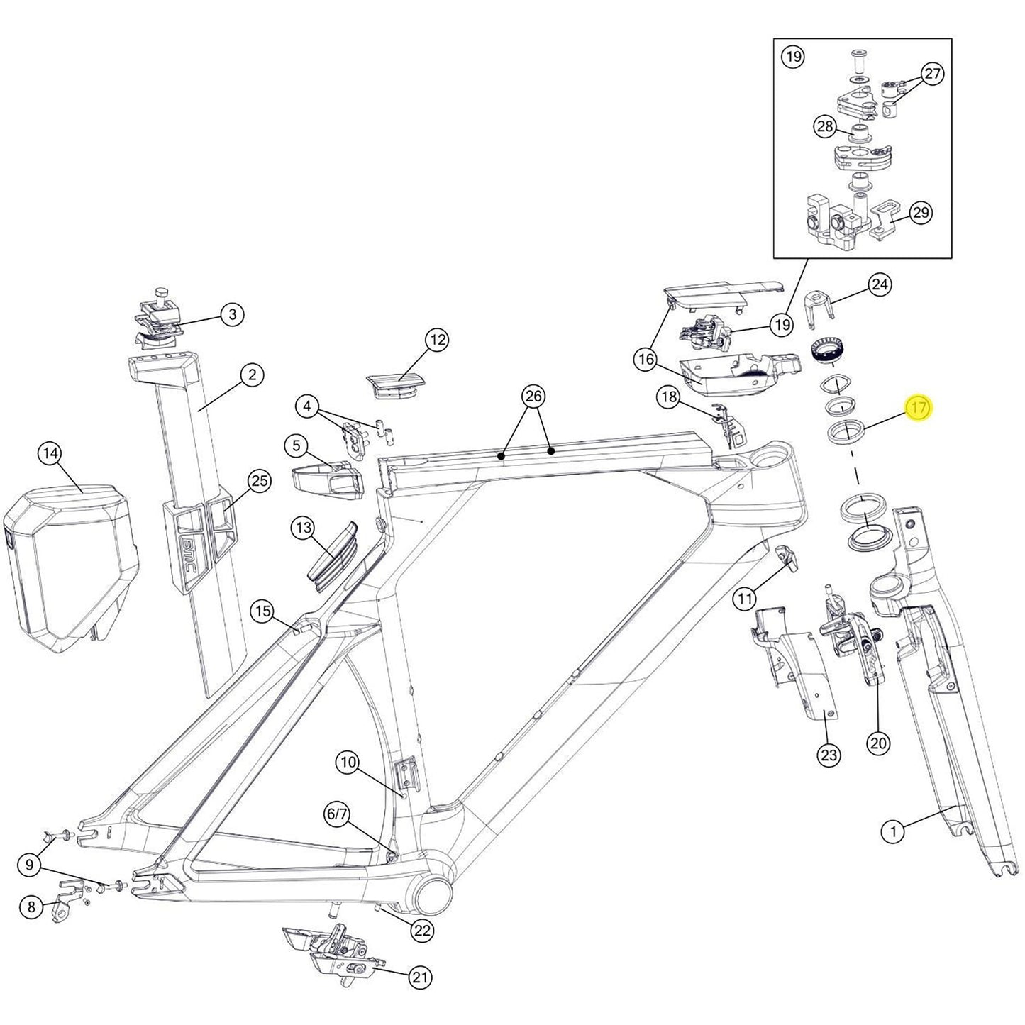 BMC Spare Tm01 Headset (1 Piece)