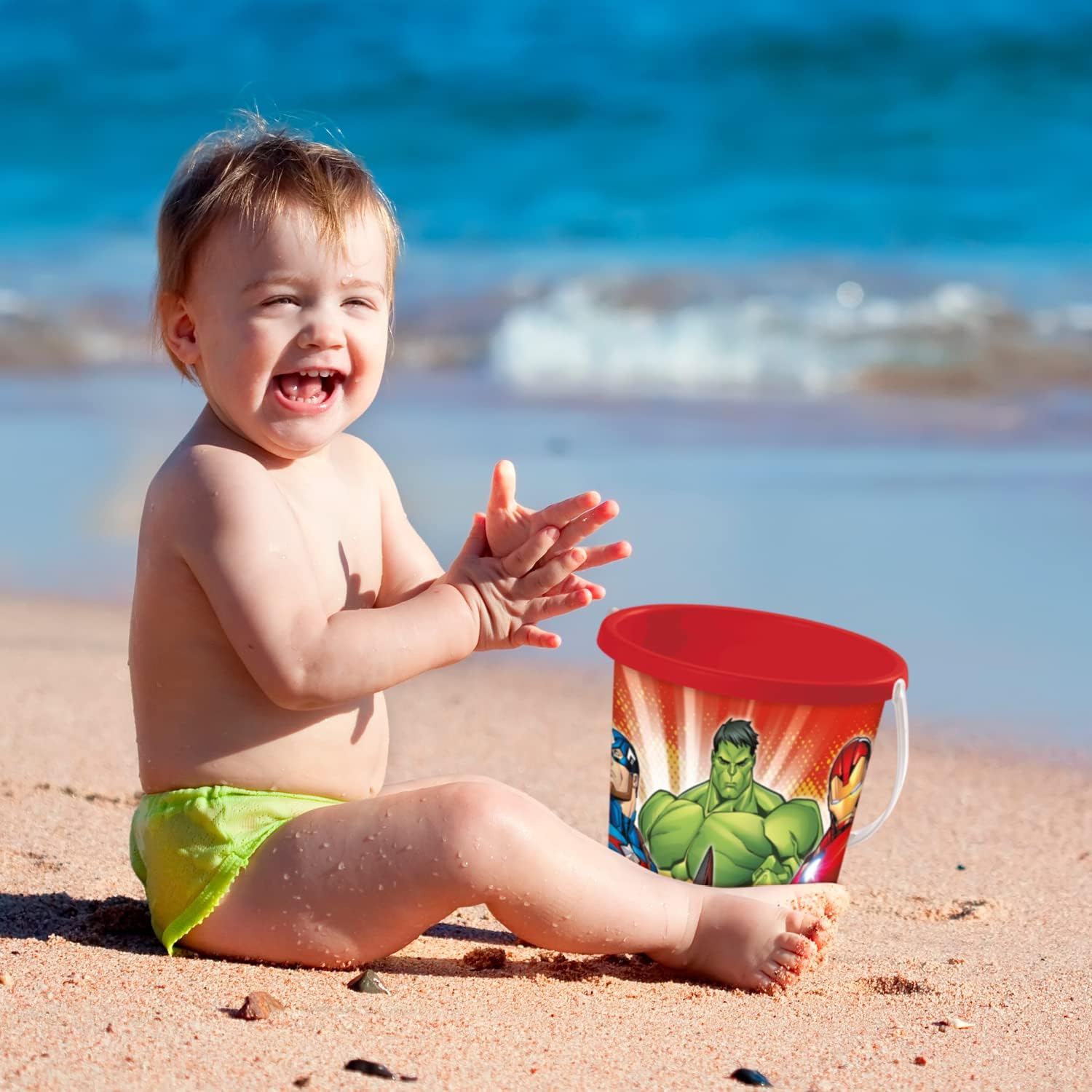 Mondo -28432 Avengers Beach Bucket - Renew Toys 28432, Multi-Colour
