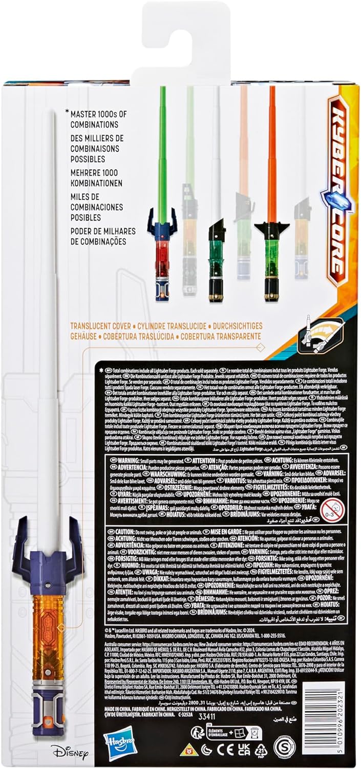 Star Wars Lightsaber Forge Kyber Core Ahsoka Tano, White Customizable Lightsaber