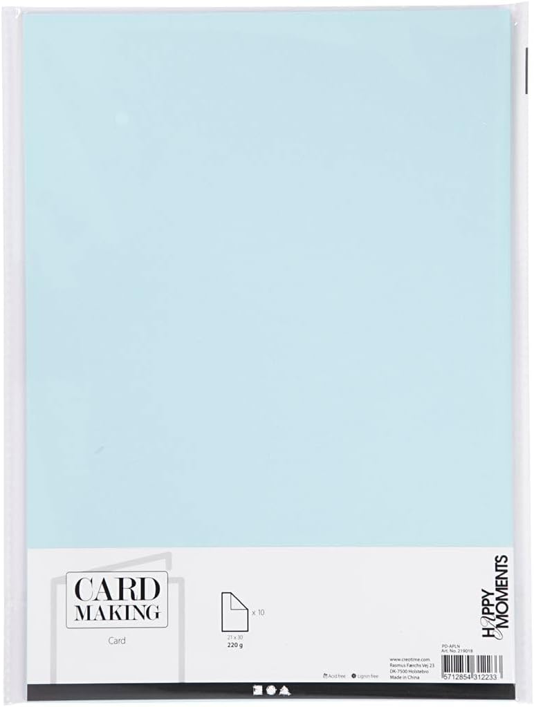 Karton A4 210x297 Mm 220 G 10 Stck. Hellblau