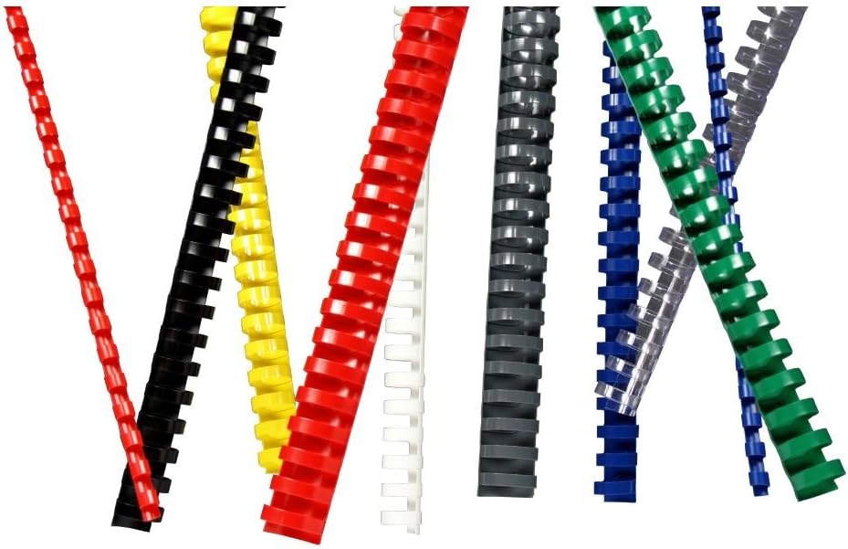 r&b BRP140-SW Plastic Binding Combs, 21 Rings, 14 mm, Pack of 100