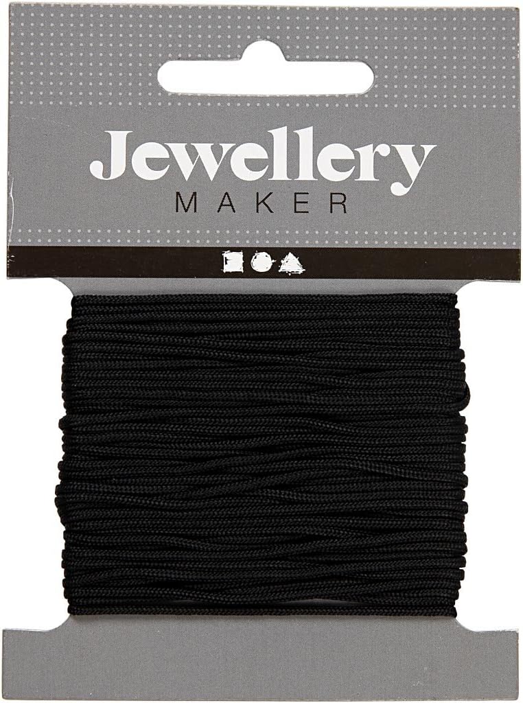 Macram?-kordel St?rke: 1 Mm 10 M Schwarz