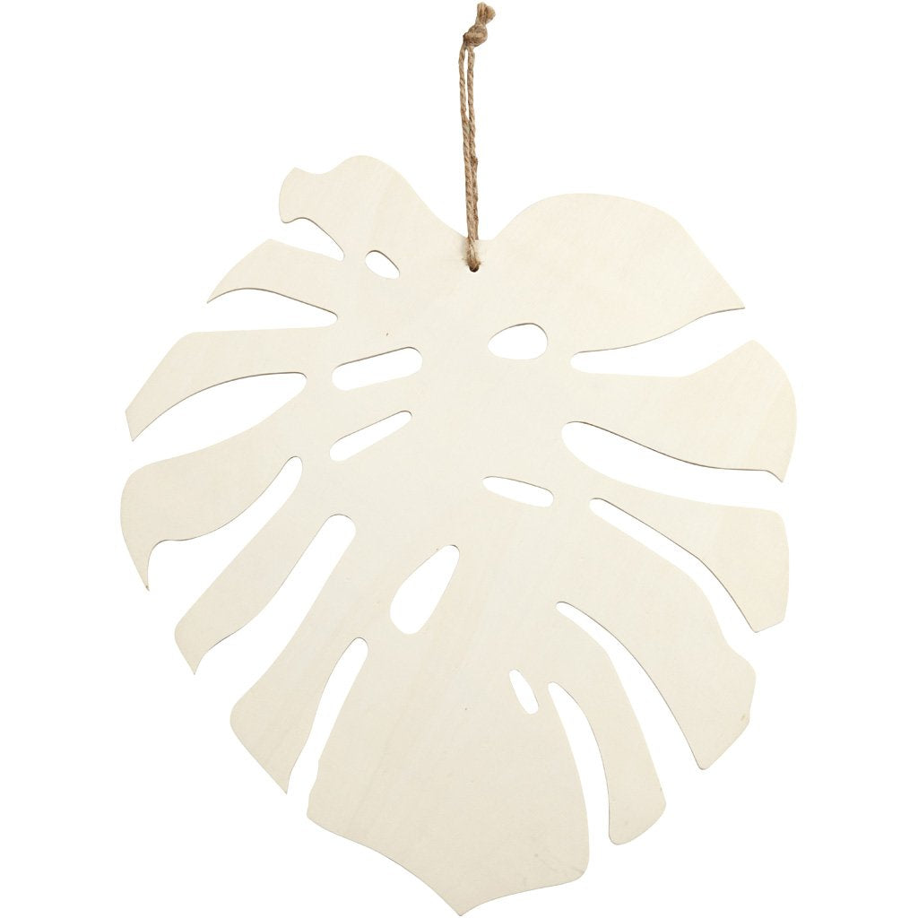 Leaf, H: 35 cm, W: 34 cm, plywood, 1pc, thickness 3 mm