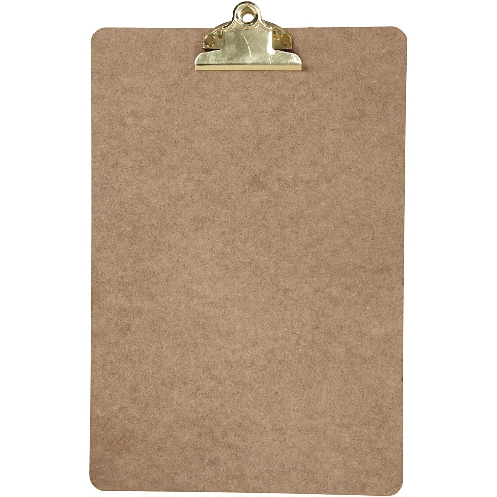 Clipboard A4 23x34 Cm St?rke: 3 Mm 1 Stck. Messing Mdf