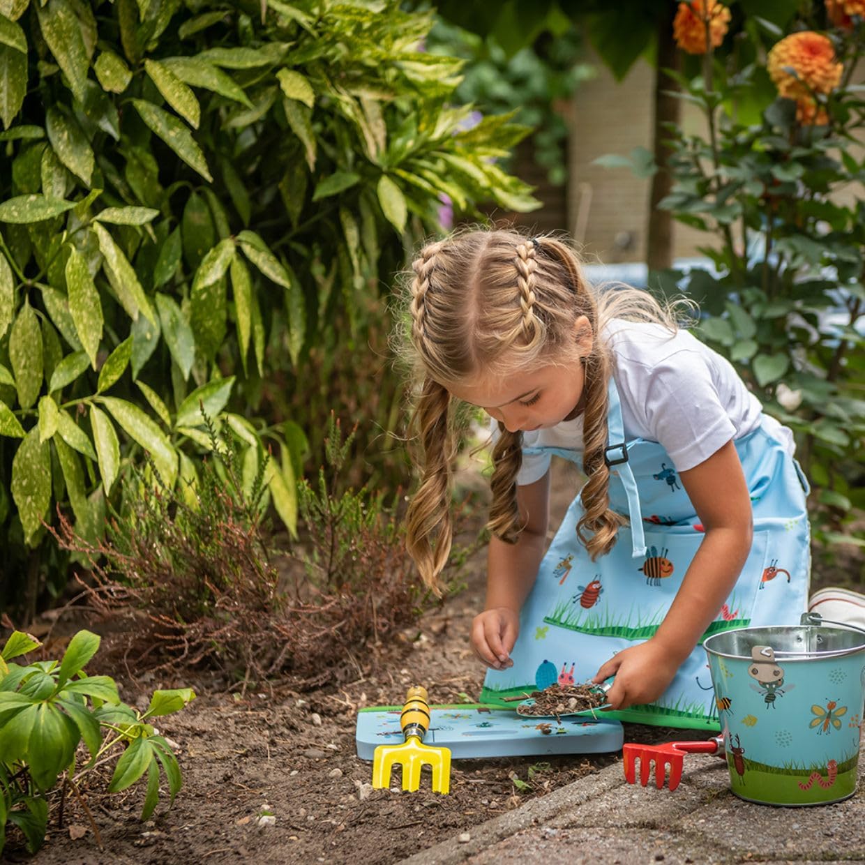 3er Set Kinderwerkzeuge mit Insektenmotiv