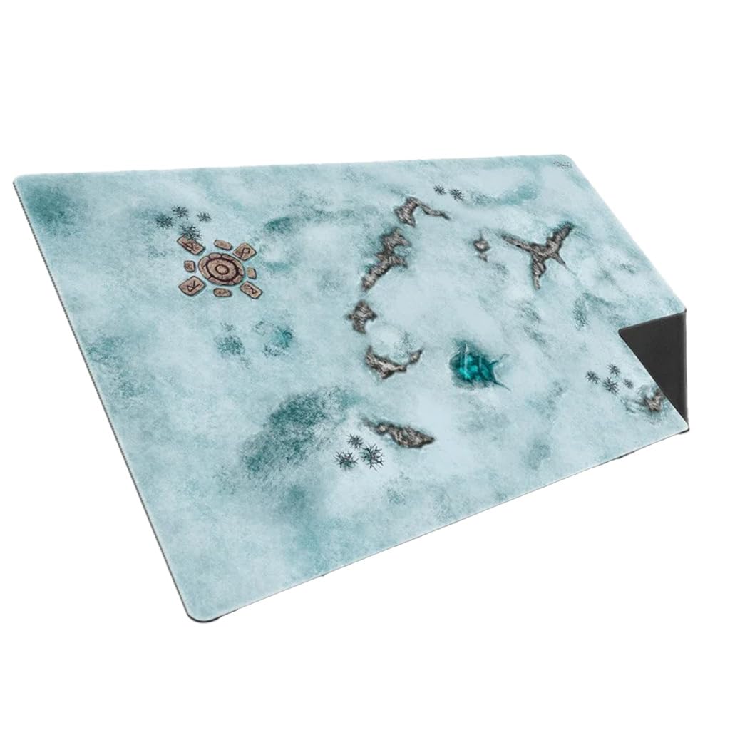 Crowd Games Onus! Traianus Neoprene Two Sided Playmat – Snow – 55 x 90 cm Water-Resistant Game Mat, Non-Creasing Surface, Combines Multiple Mats for Epic Battles