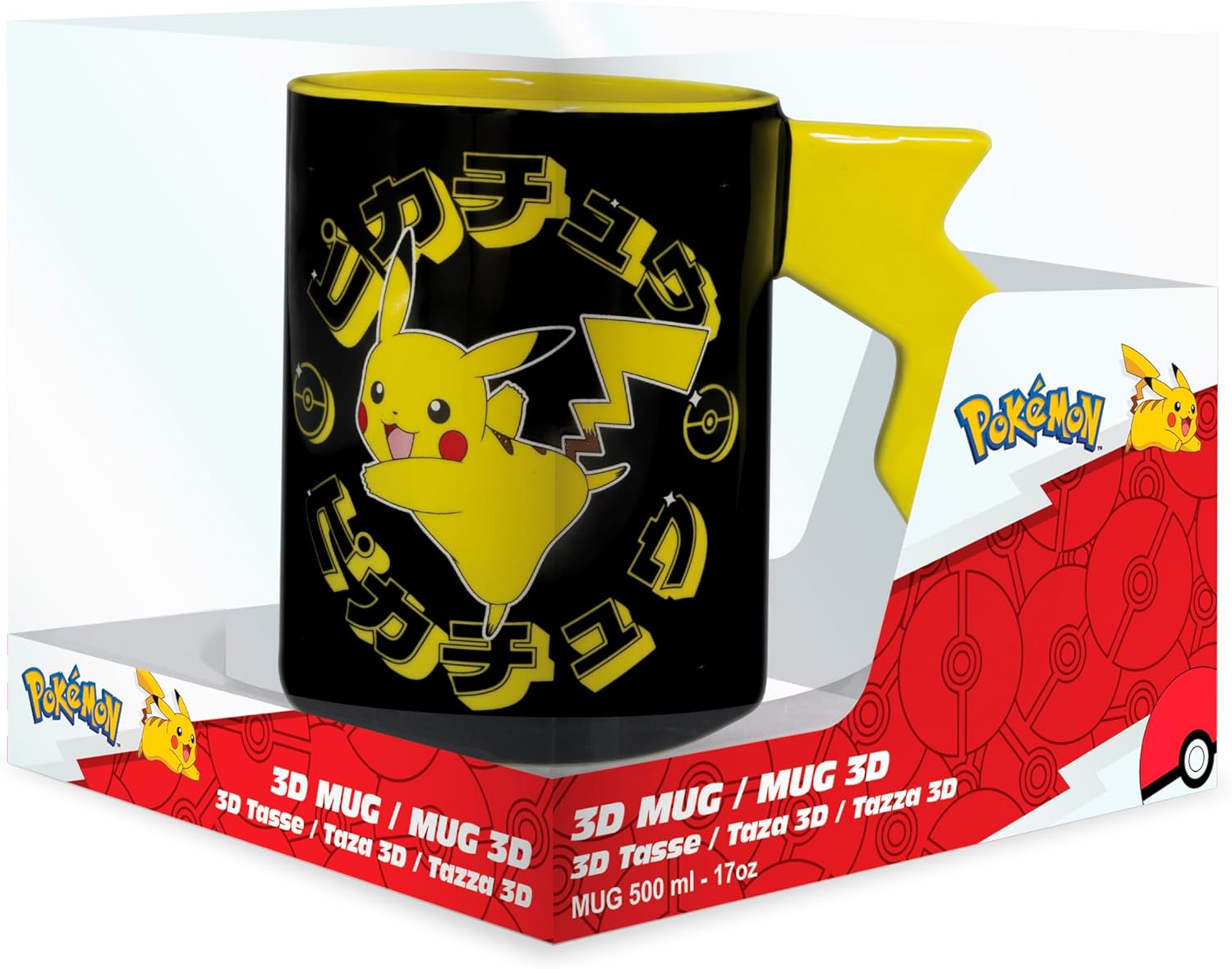 ABYSTYLE Pokémon Pikachu Lightening Bolt 3D Ceramic Mug (ABYMUGA345