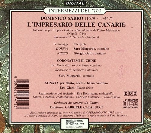 L'impresario Delle Canarie