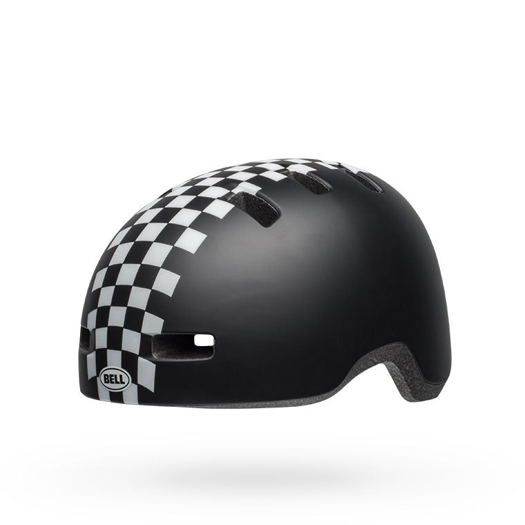 Bell Lil Ripper Toddler Helmet 2019 Checkers Matte Black/White Unisize 45-52Cm
