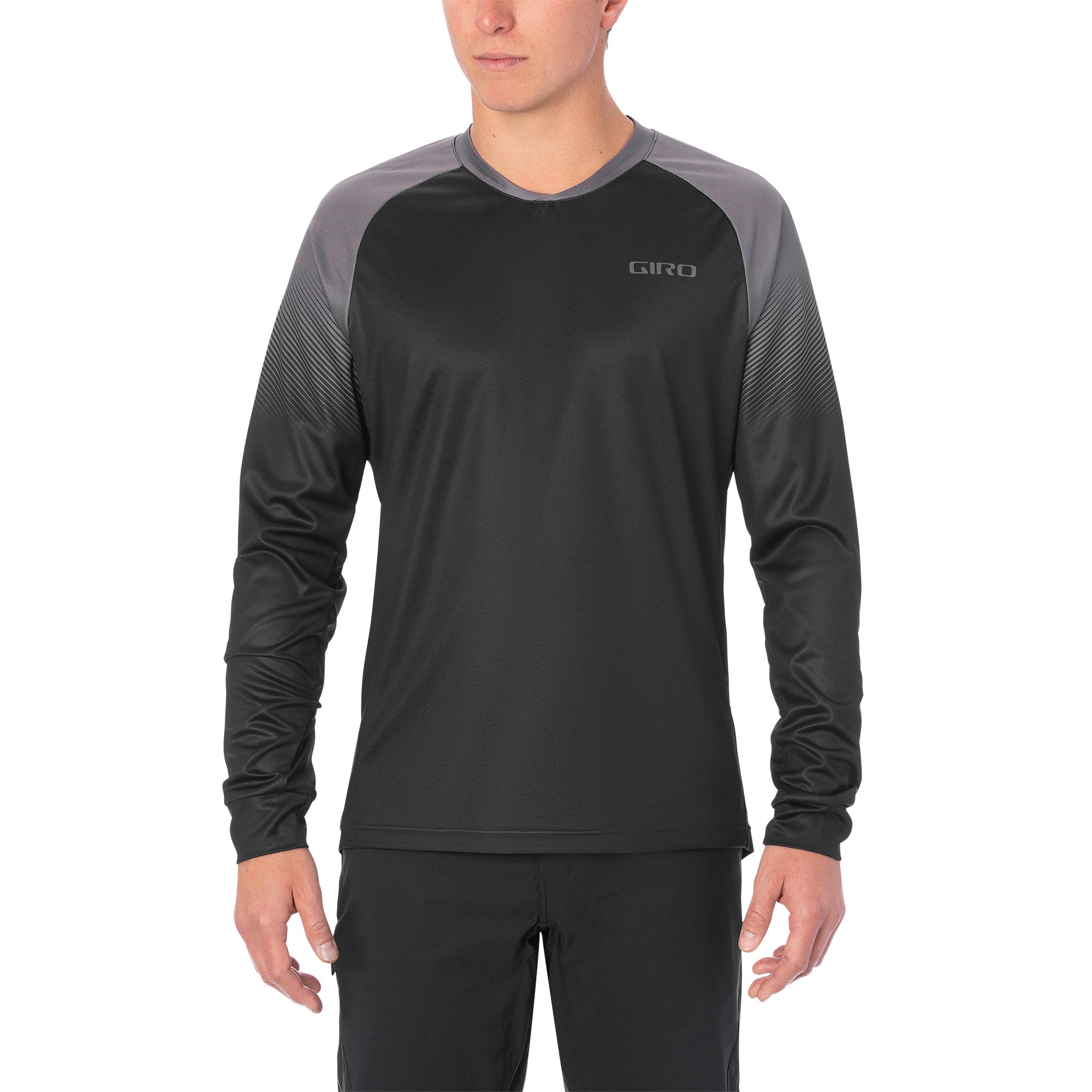 Giro Roust Long Sleeve MTB Jersey 2020 Black/Charcoal Transition XL