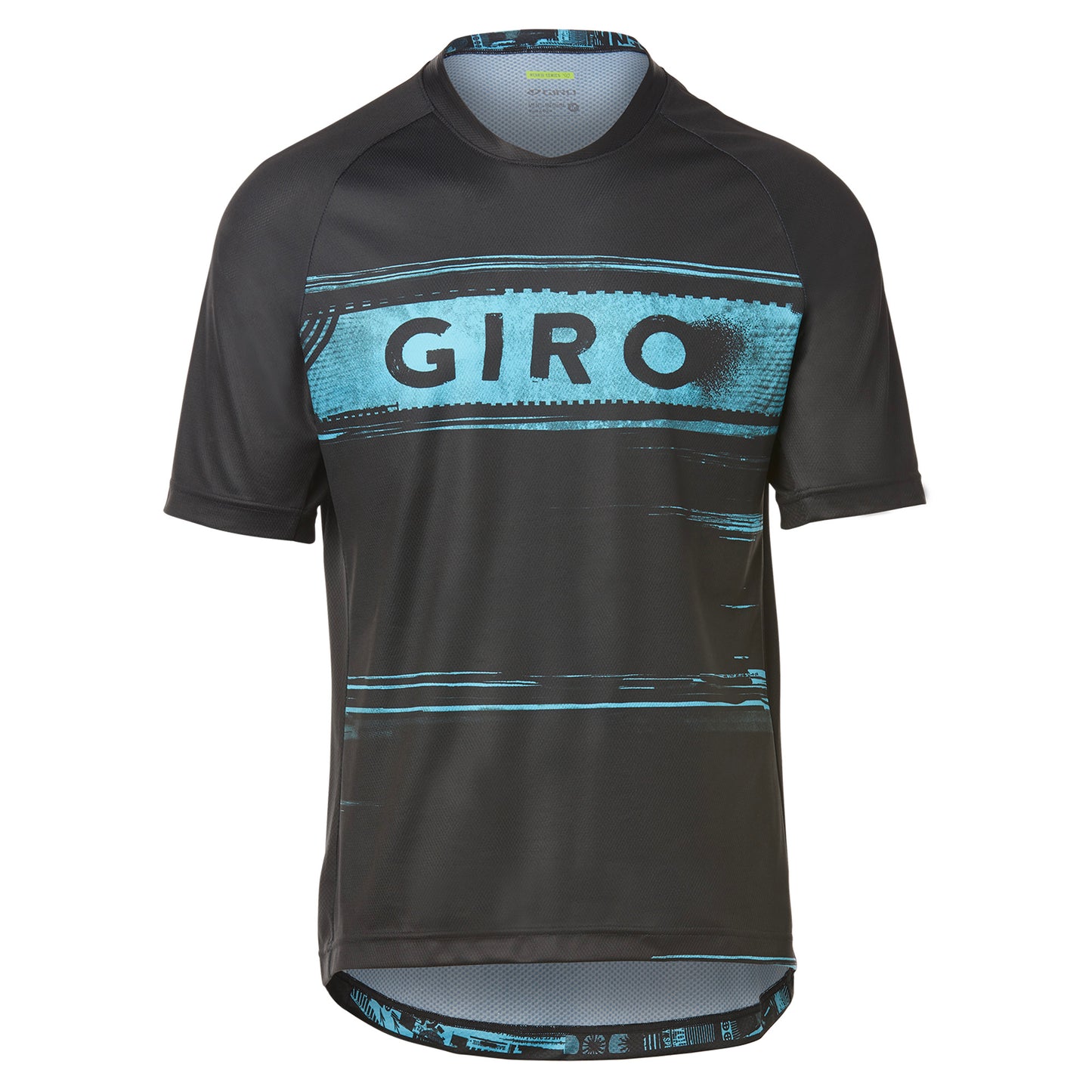 Giro Roust Short Sleeve MTB Jersey 2021 Black/Iceberg Hypnotic XL