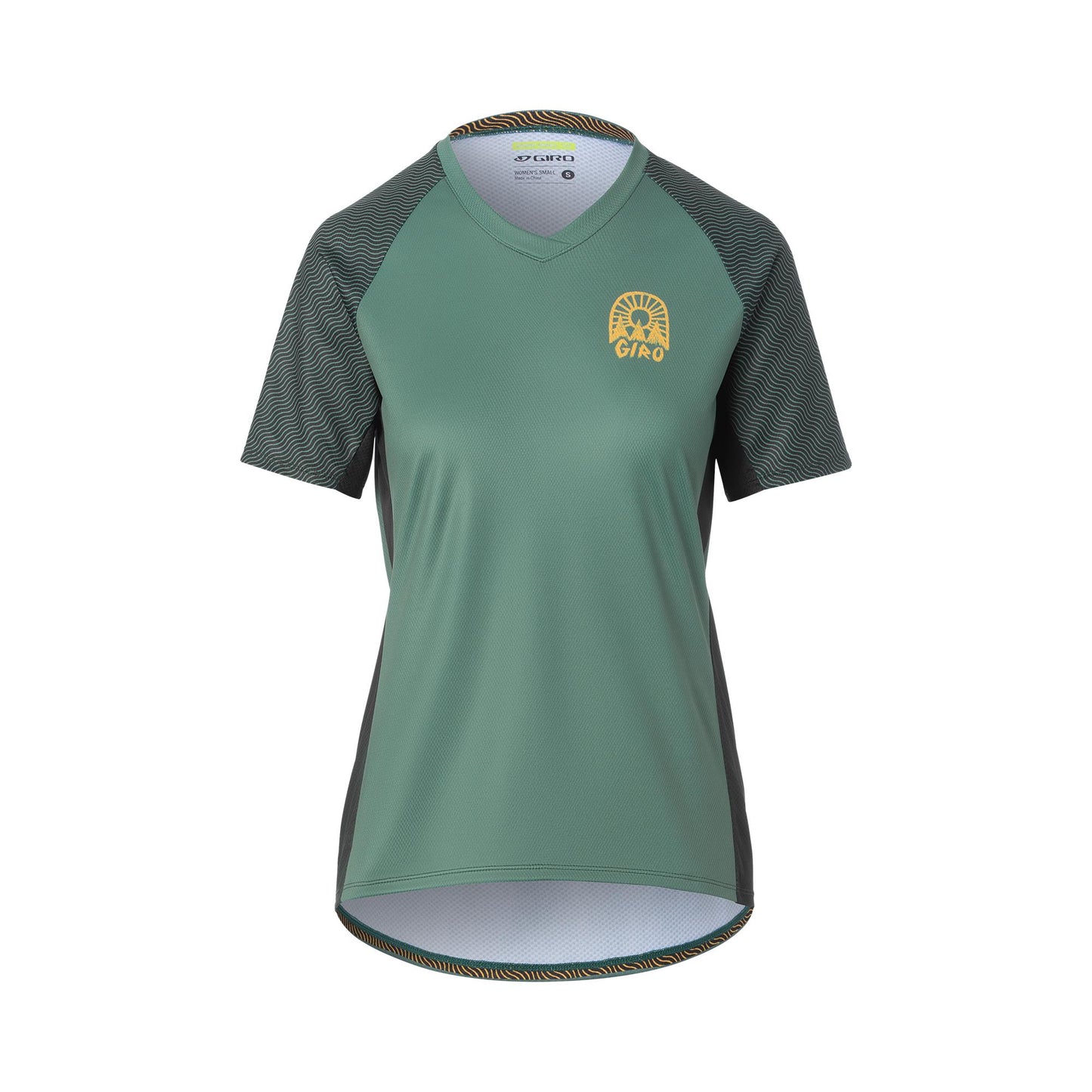 Giro Wavy Collection Women's Roust Short Sleeve MTB Jersey 2021 Grey Green M