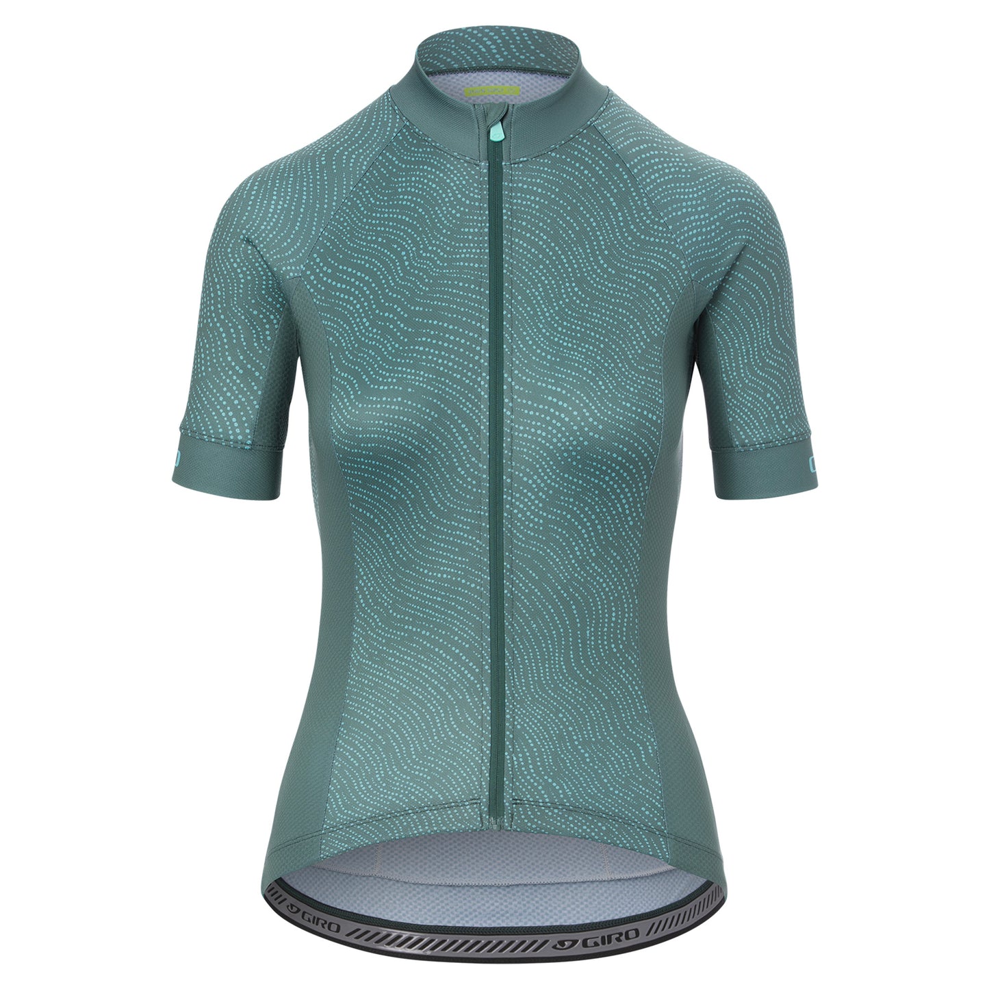 Giro Women's Chrono Sport Short Sleeve Jersey 2021 Grey/Green Pounce XS