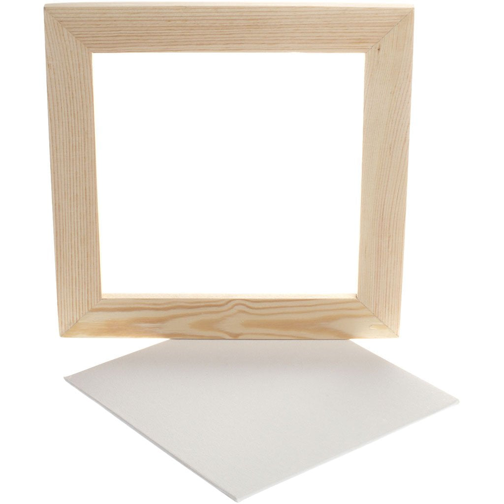 Ingelijst canvas, buiten? enma? e 25,8x25,8 cm, canvasgrootte: 20x20 cm, 1 stuk.