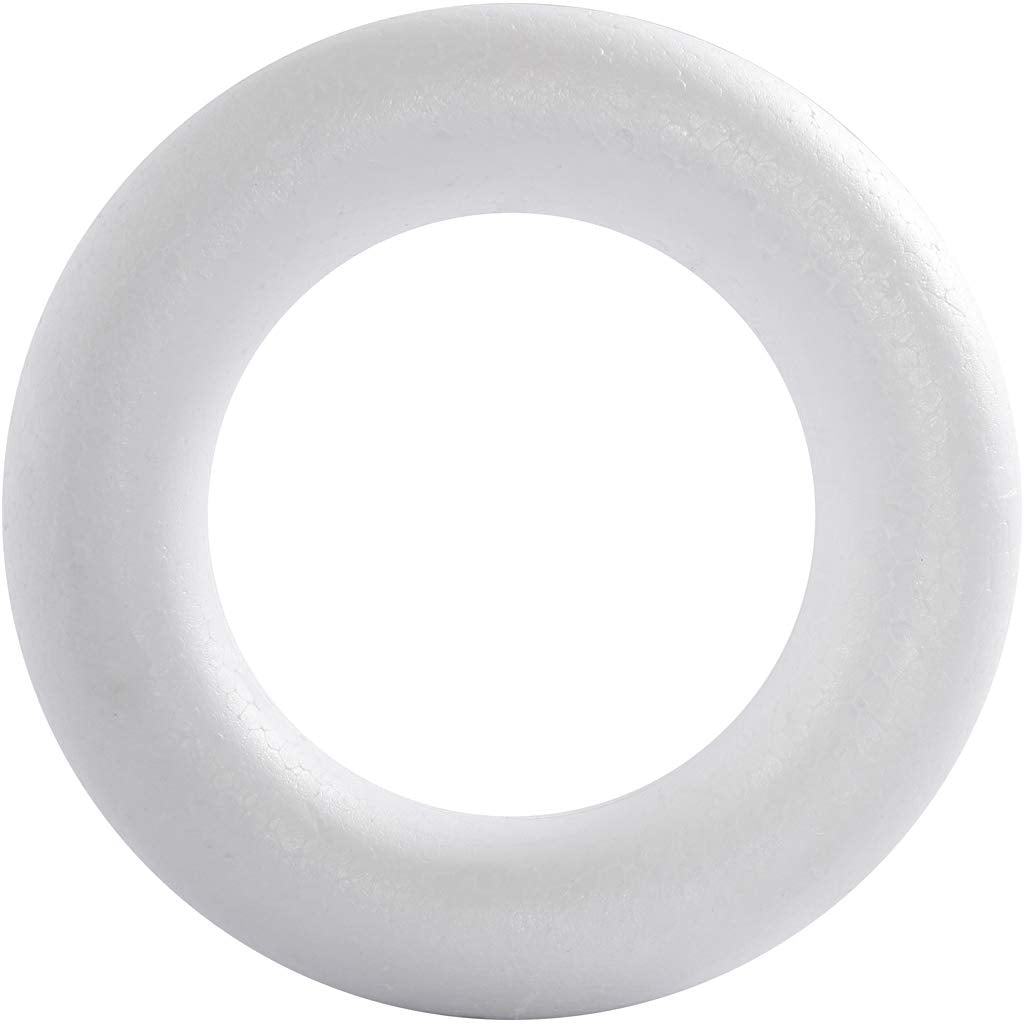 Creativ Company - Styropor Ring met Ronde Achterkant 35cm