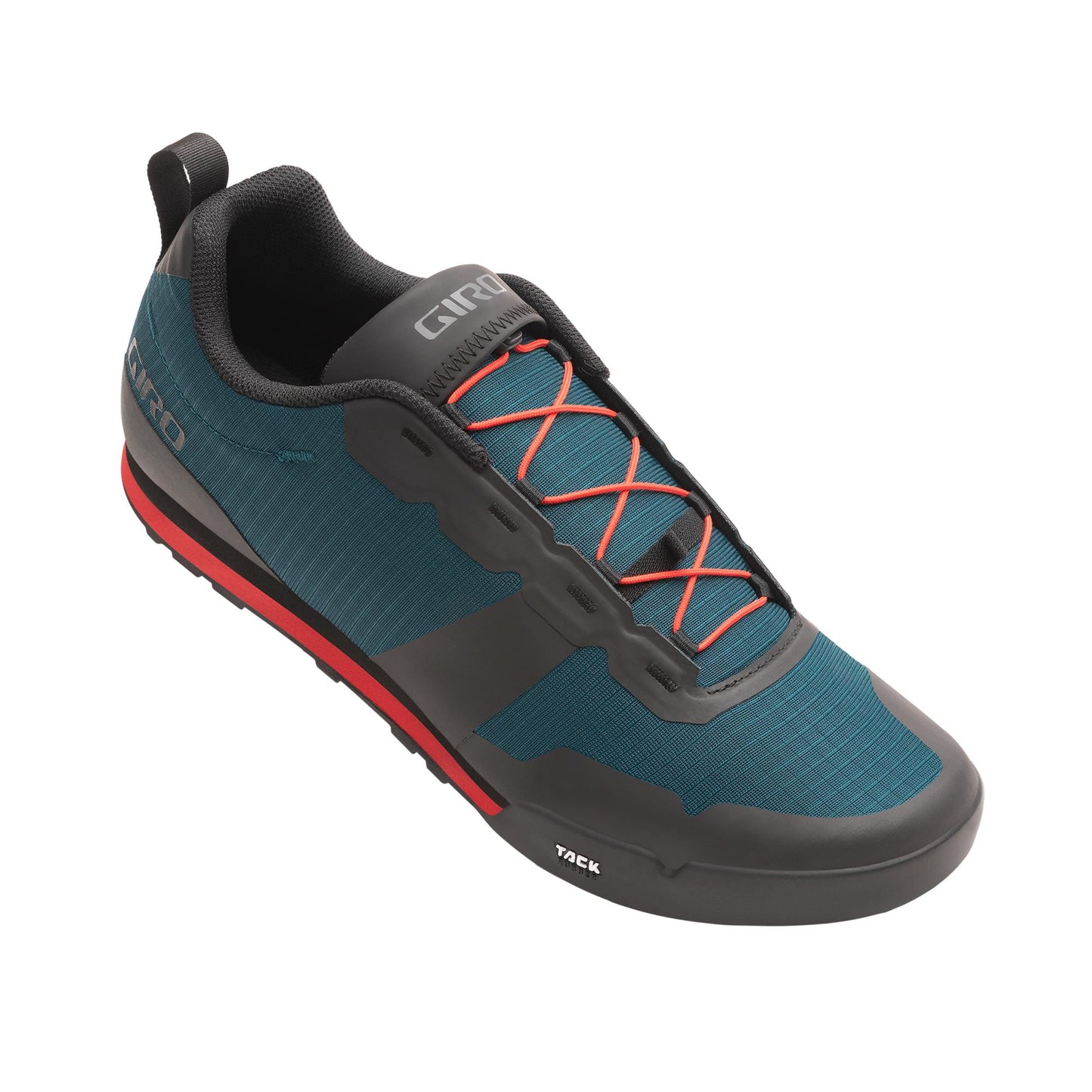Giro Tracker Fastlace MTB Cycling Shoes 2022 Harbor Blue / Bright Red 46