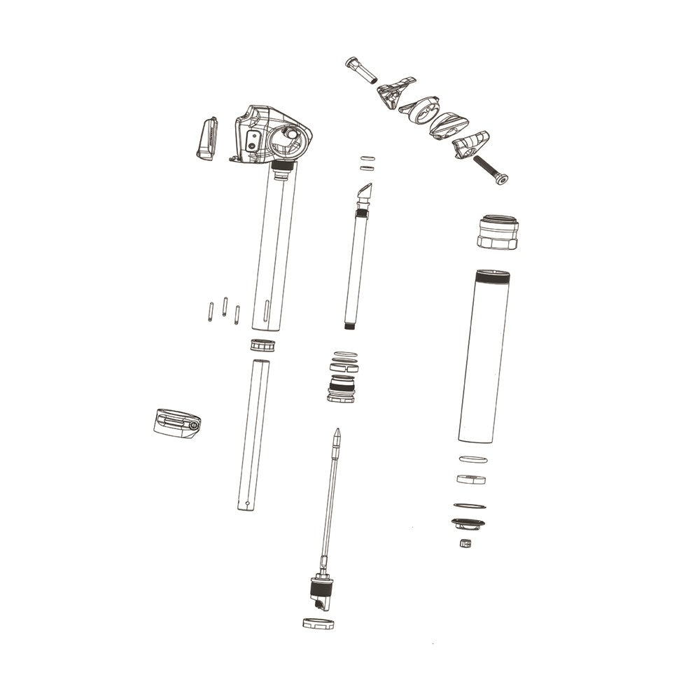 Rockshox Spare Seatpost Spare Parts Reverb/Reverb Stealth Ifp Tube 125mm Includes New, Upgradedifp) 125mm