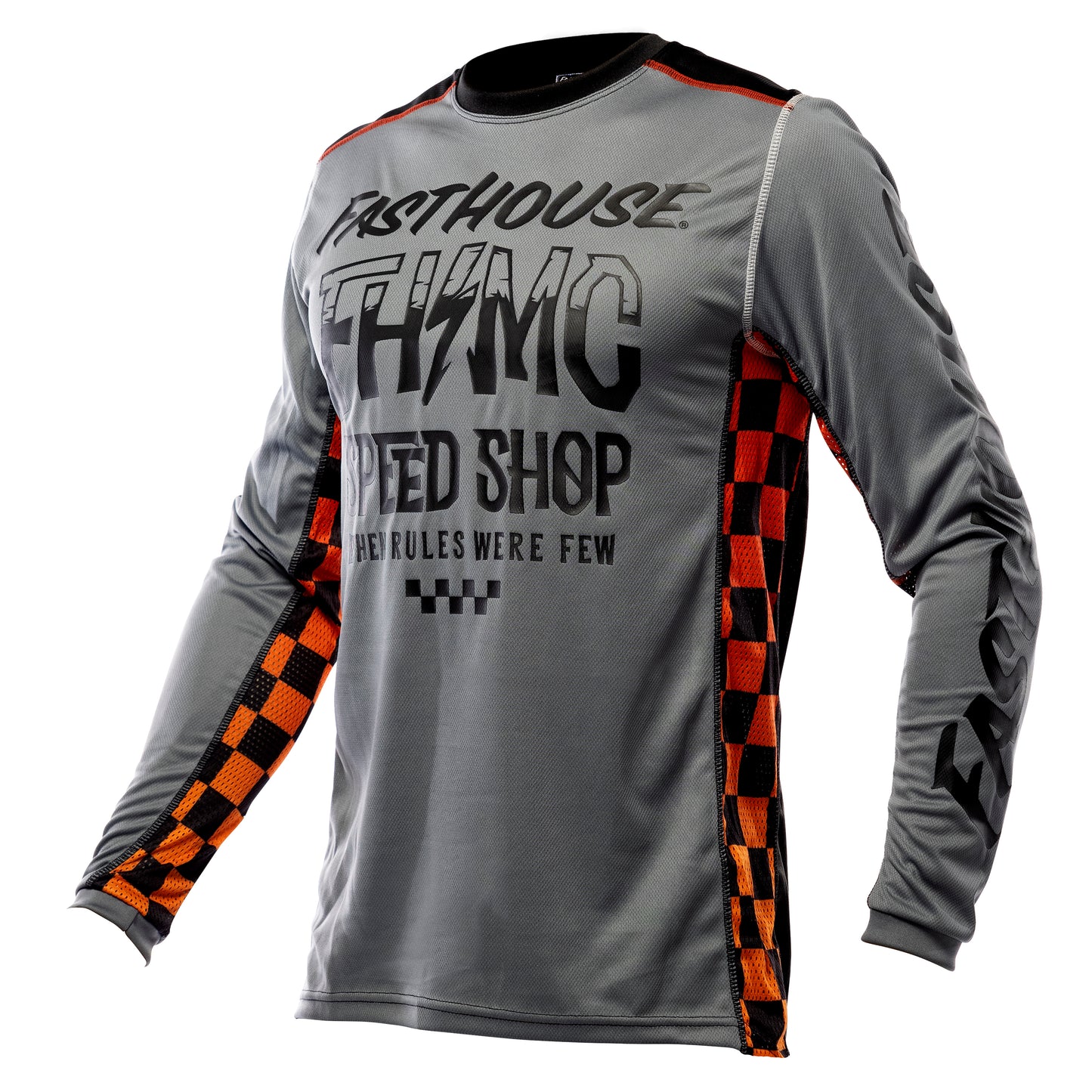 Fasthouse Grindhouse Brute Long Sleeve Jersey 2021 Gray/Black 2XL