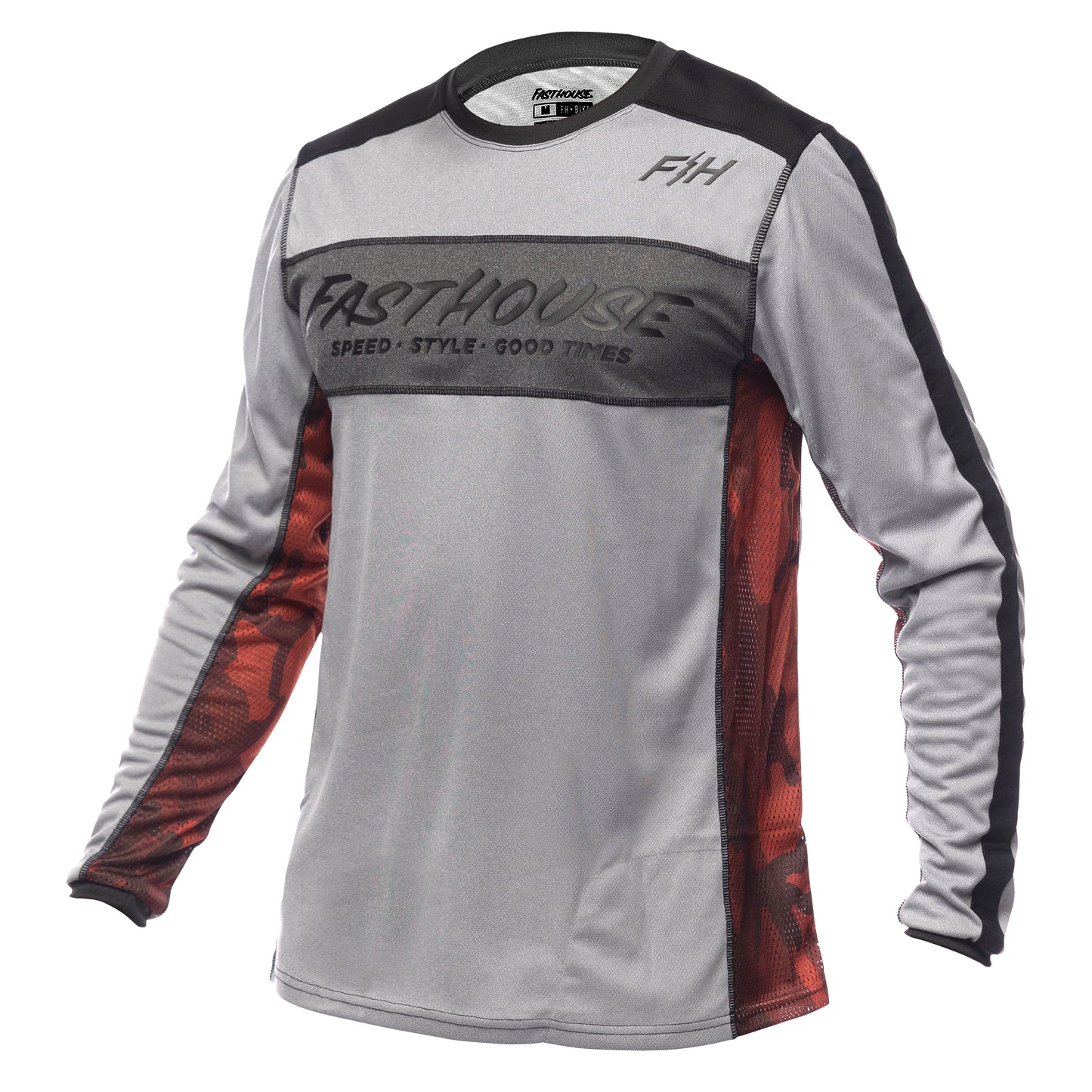 Fasthouse Classic Acadia Long Sleeve Jersey 2022 Heather Grey S