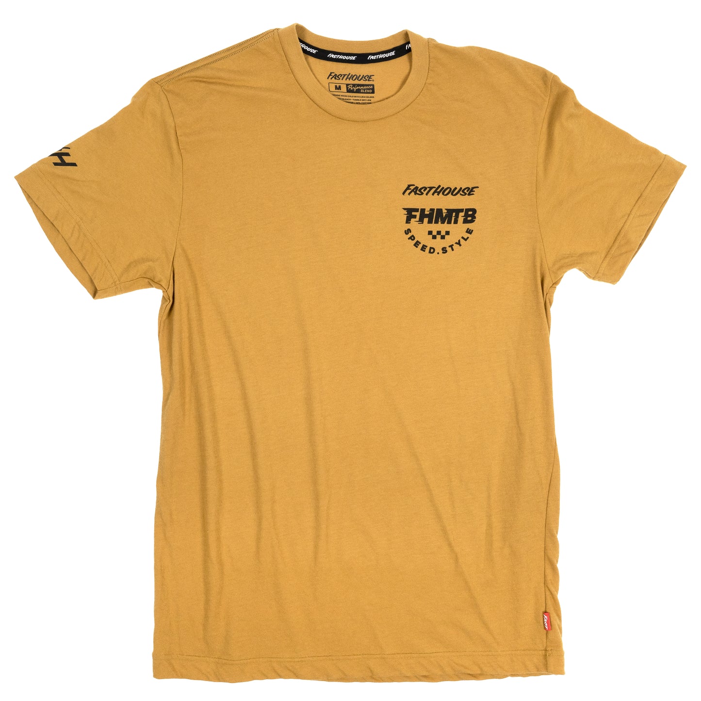 Fasthouse Hierarchy Short Sleeve Tech Tee 2022 Vintage Gold 2XL