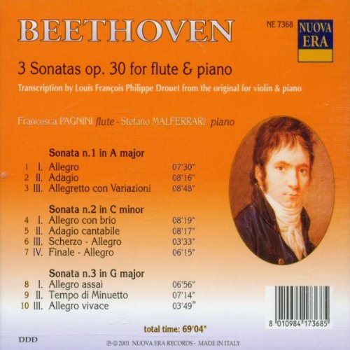Drei Sonaten Op.30 Für Flöte