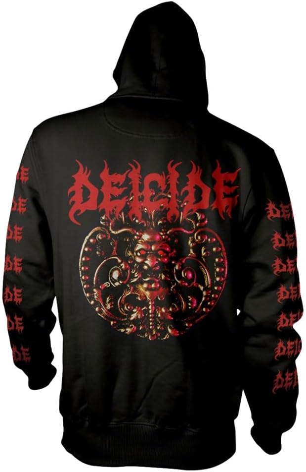 Deicide Unisex Adult Logo Hoodie - Black, Size S
