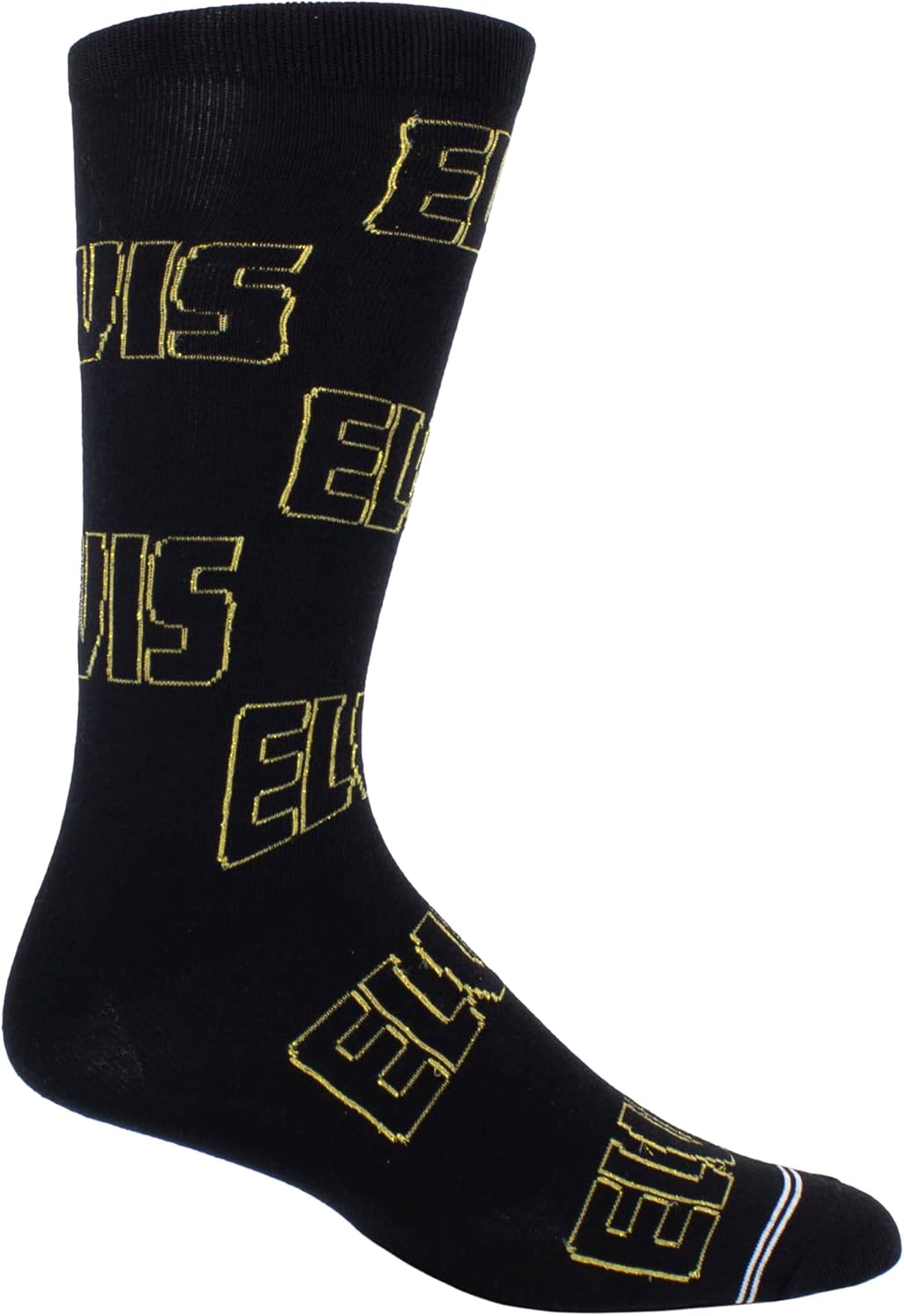 PERRI'S SOCKS - Elvis Crew Socken, Offiziell lizenzierte Rock Band Neuheit Socken, Weiche & Atmungsaktive Fun Socken für Männer & Frauen, Schwarze Geschenkbox, Medium